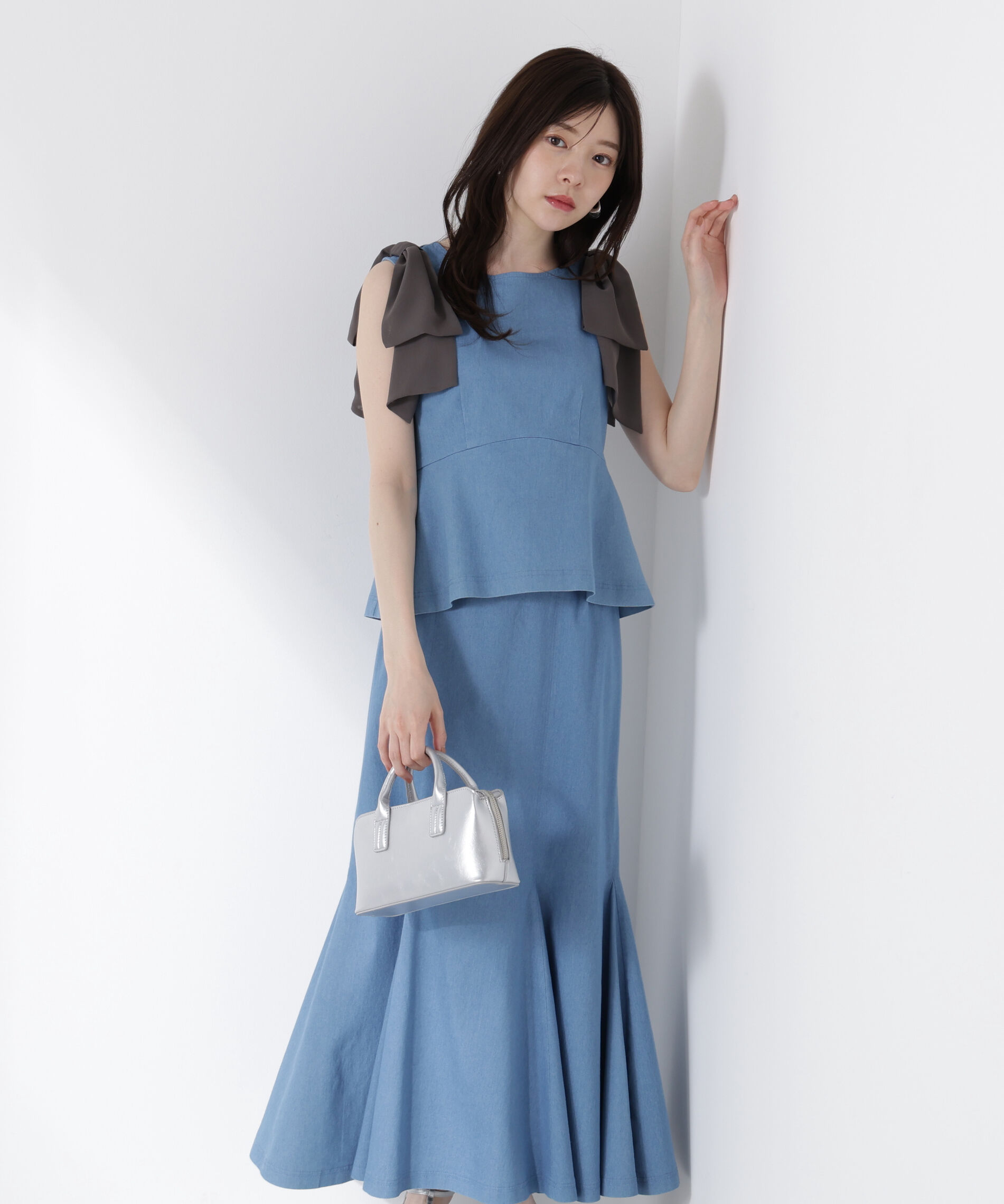 PROPORTION BODY DRESSING「リボン付きマーメイドセットアップ」|ワンピース|