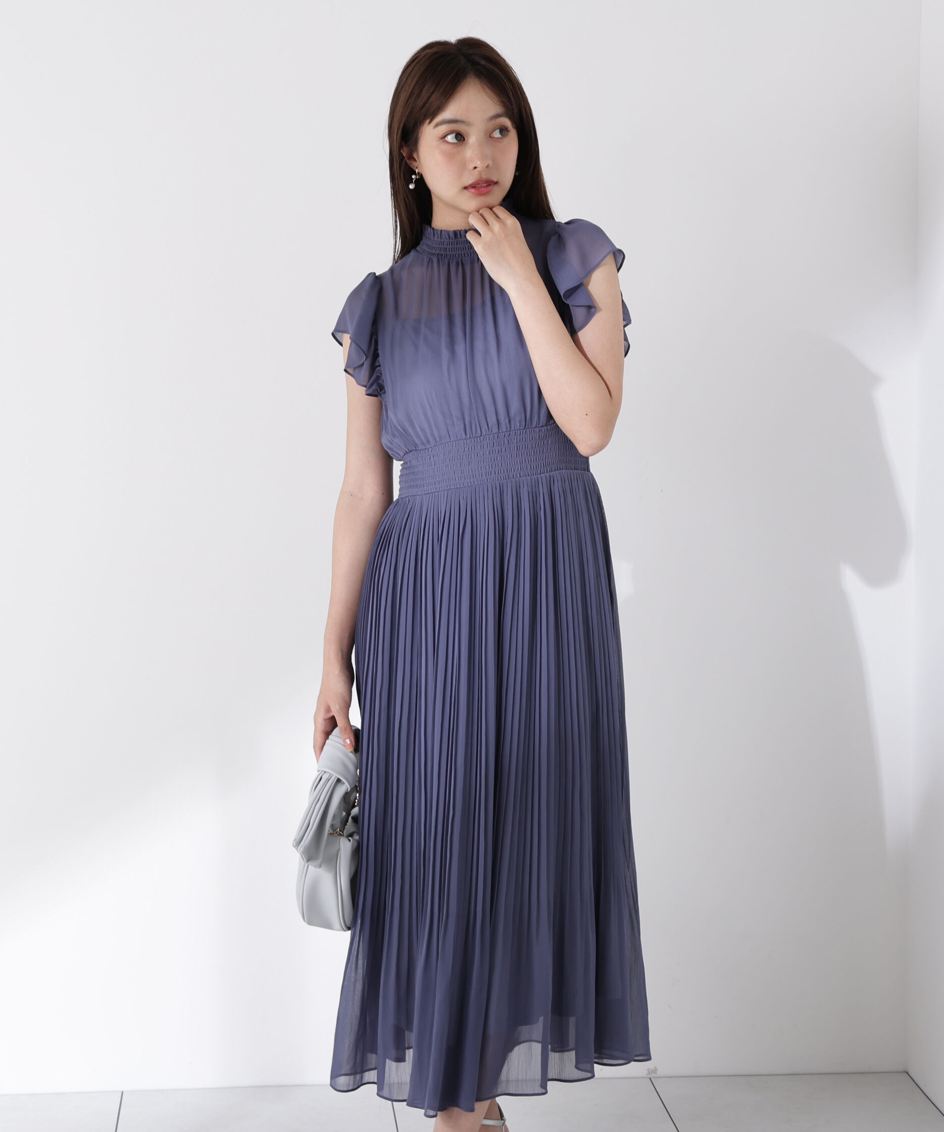 PROPORTION BODY DRESSING「シフォン楊柳プリーツワンピース」|ワンピース|