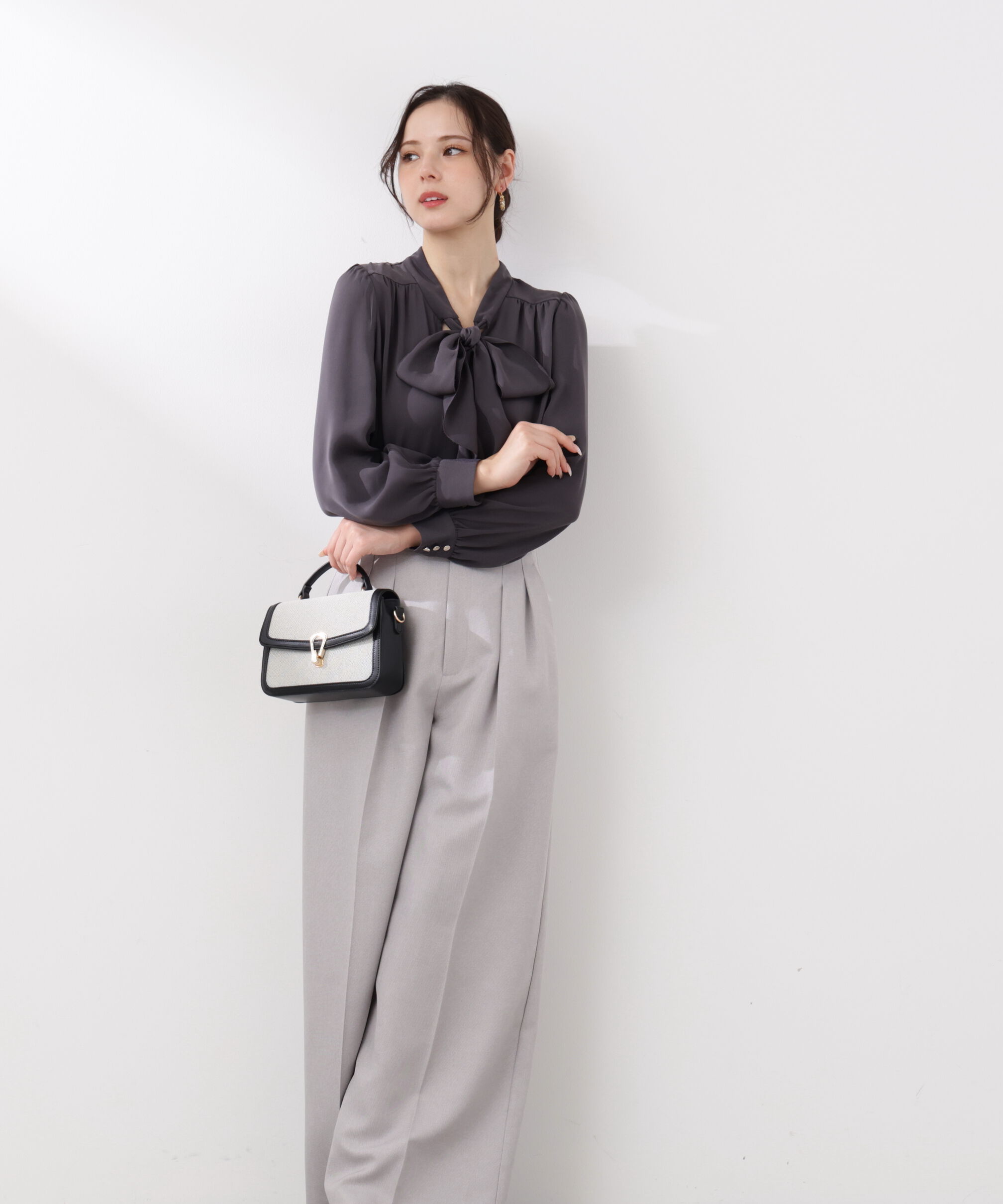 PROPORTION BODY DRESSING「ラッフルリボンブラウス　26SS」|シャツ・ブラウス|