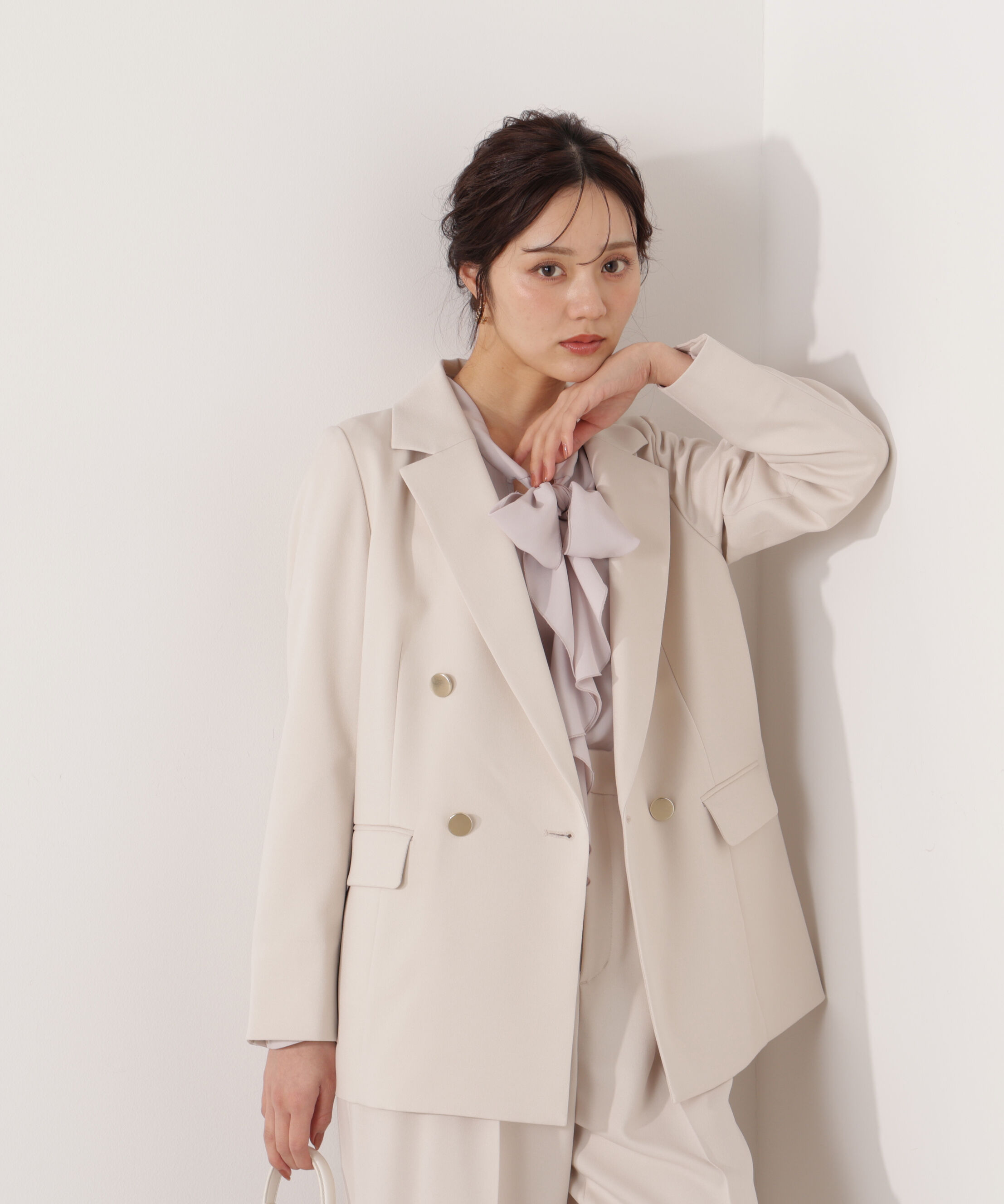 PROPORTION BODY DRESSING「ラッフルリボンブラウス　26SS」|シャツ・ブラウス|