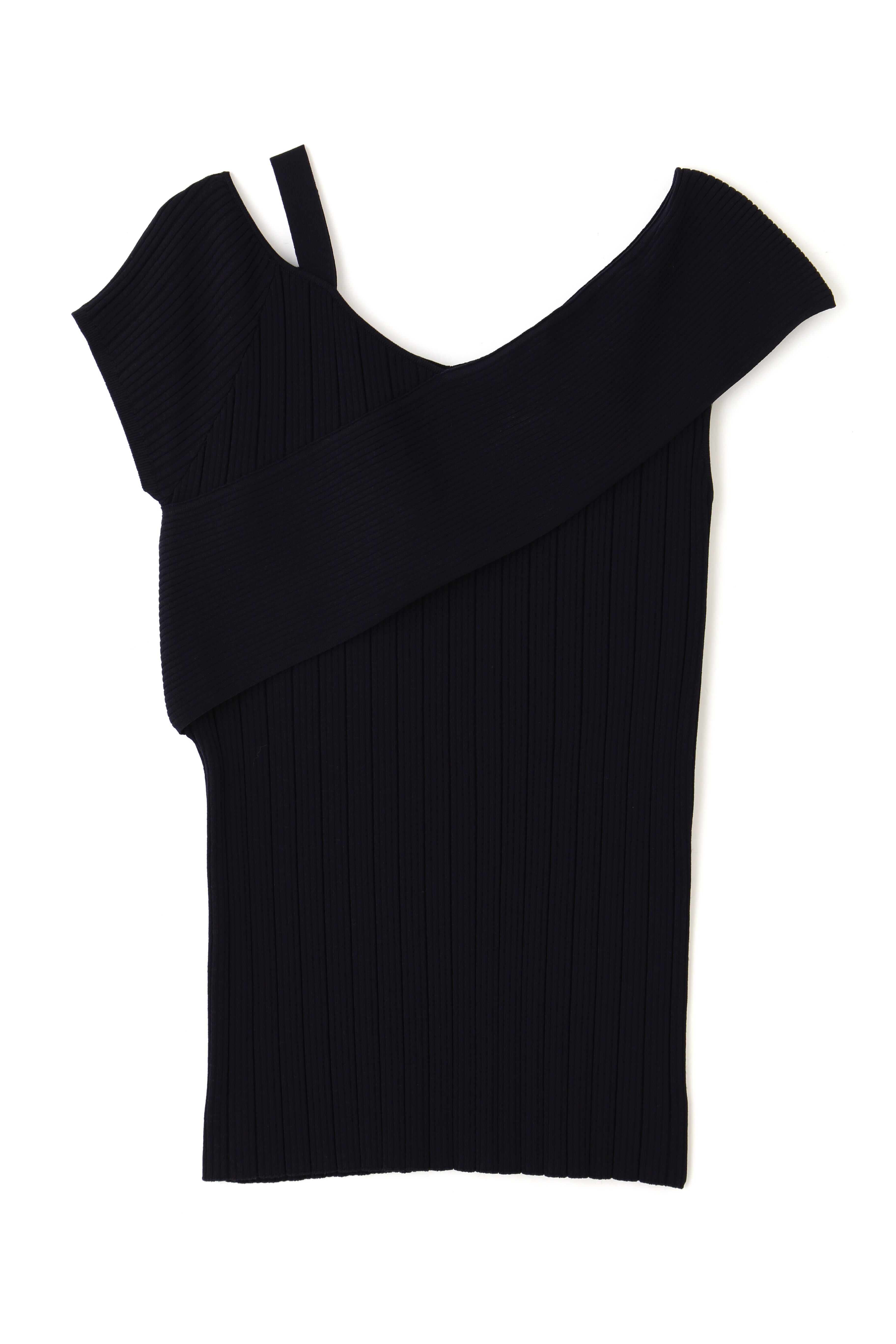  「◆アシンメトリーリブニットトップス」|ニット・セーター|