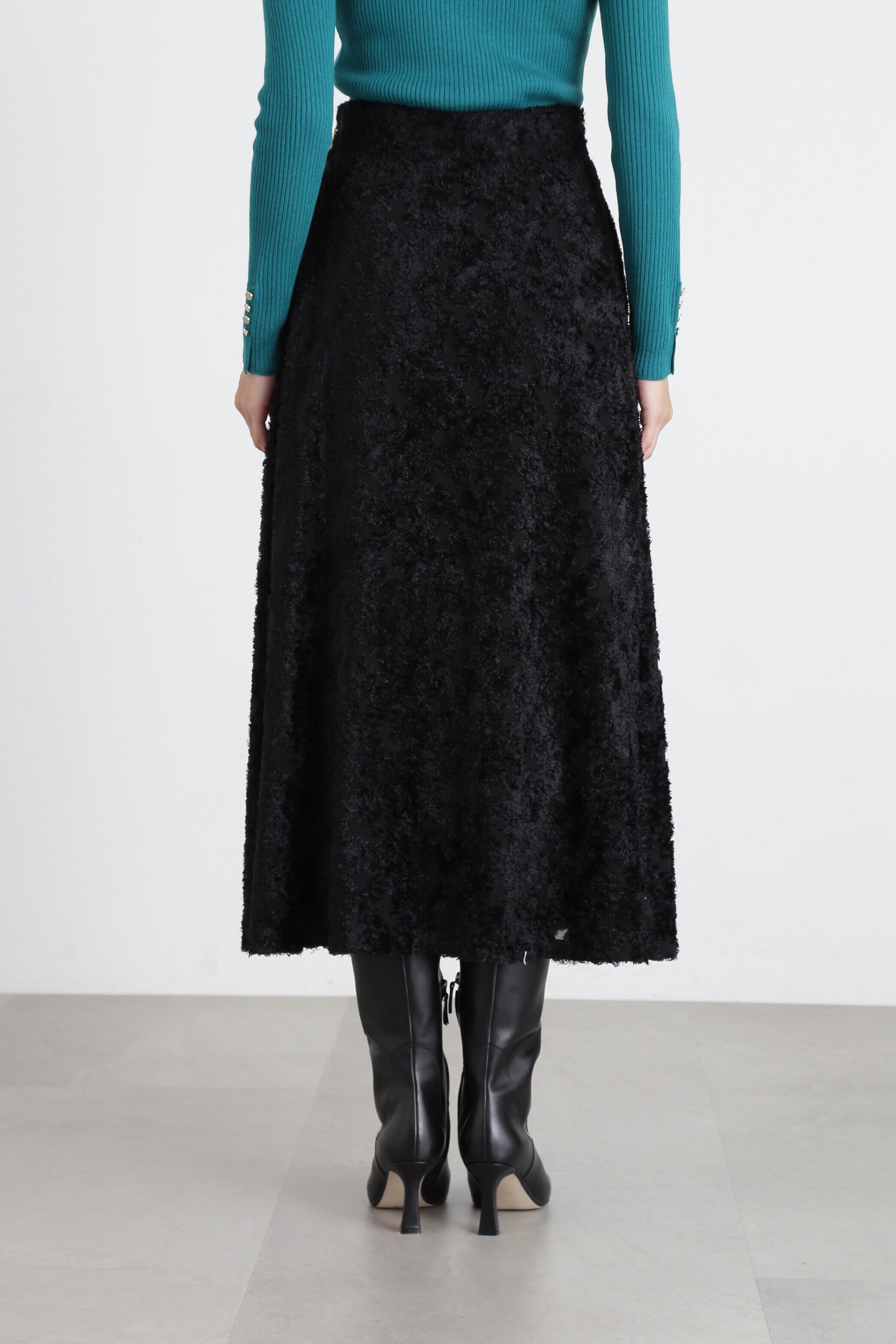  「◆カットジャガードフレアスカート」|スカート|