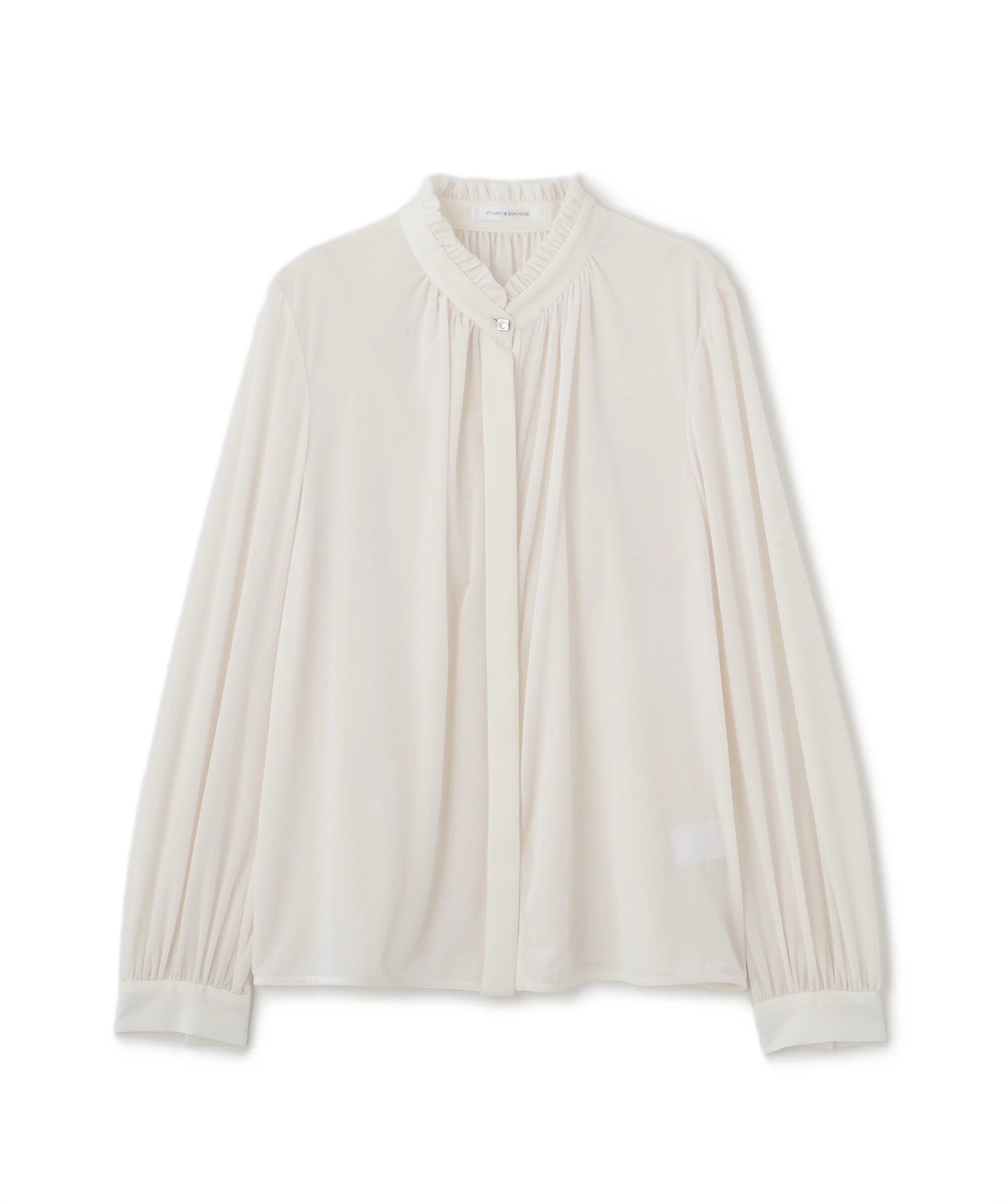  「◆ベルベットコンビギャザーブラウス」|シャツ・ブラウス|