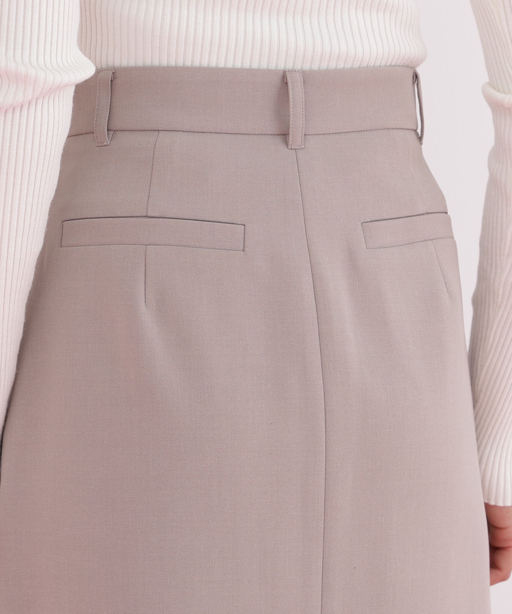  「サイドパッチタックスカート」|スカート|