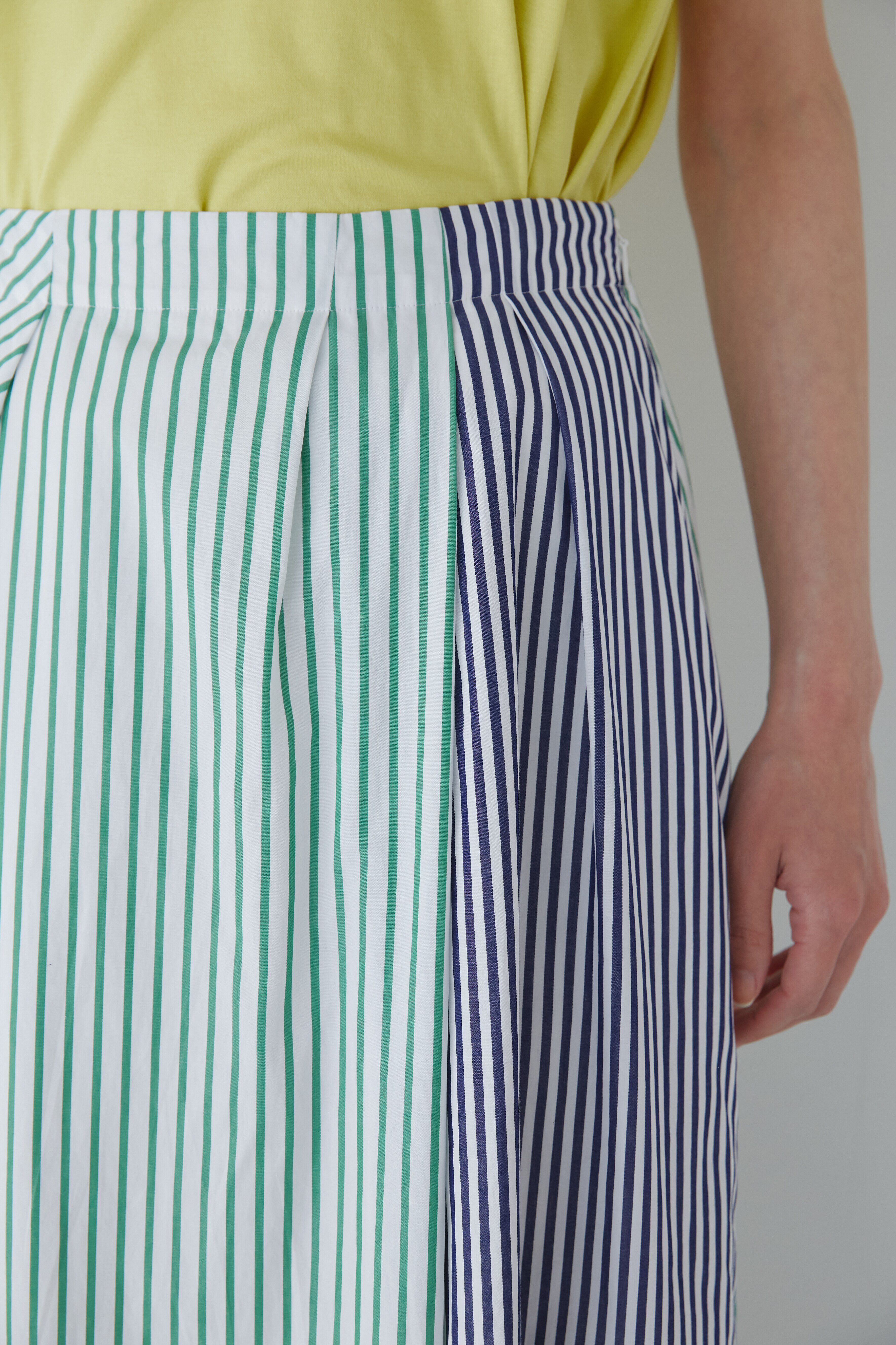  「◆バイカラーストライプスカート」|スカート|