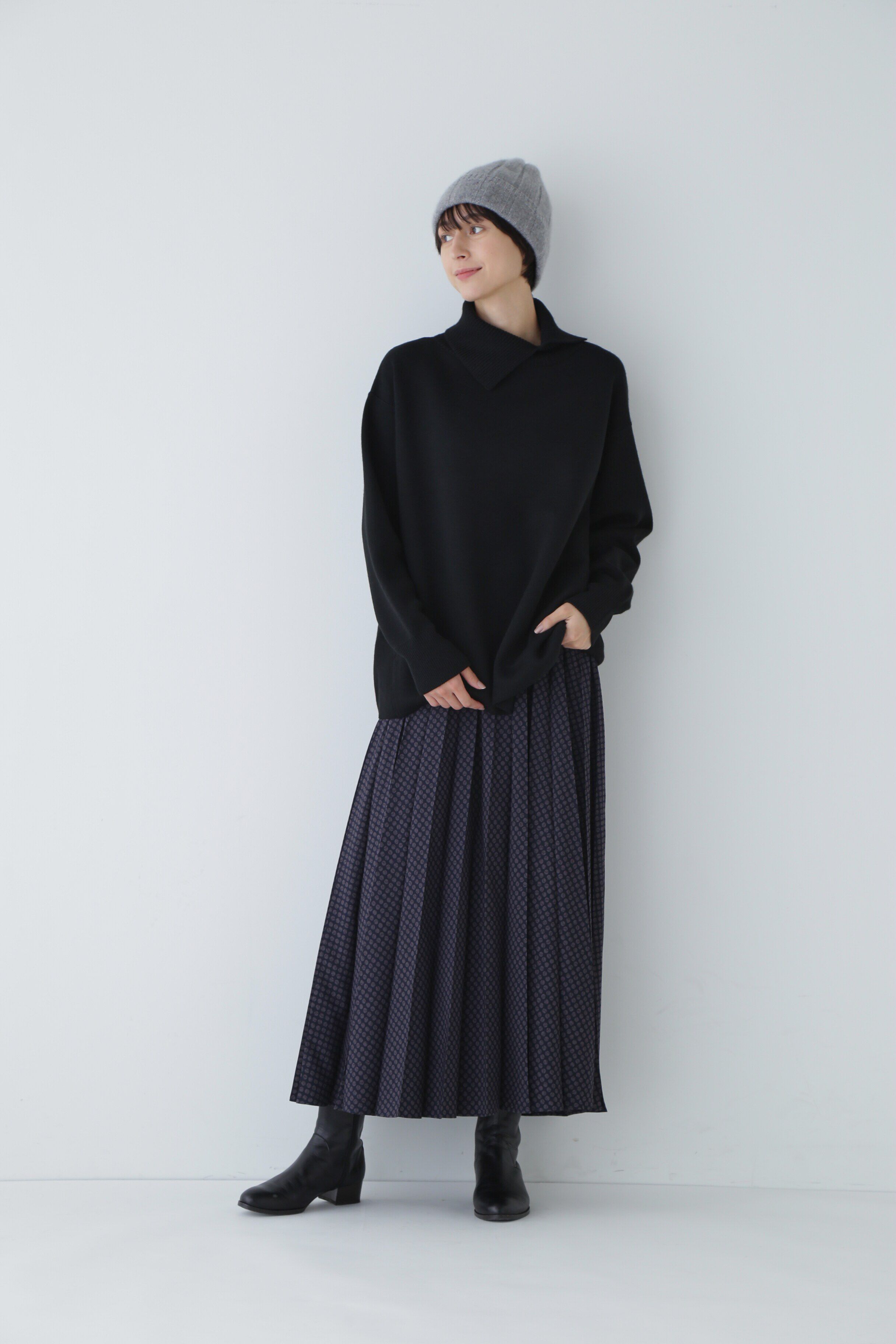  「◆ダブルジャカードニットトップス」|ニット・セーター|