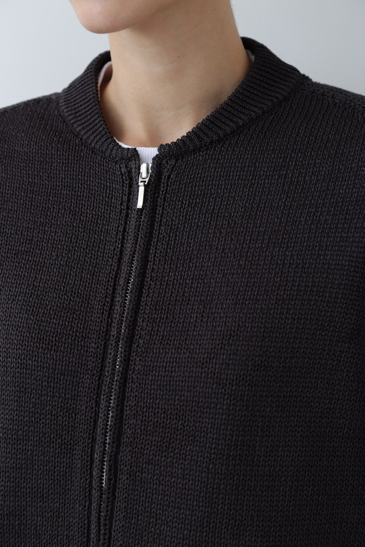  「◆ギマコットンジップアップカーディガン」|ニット・セーター|