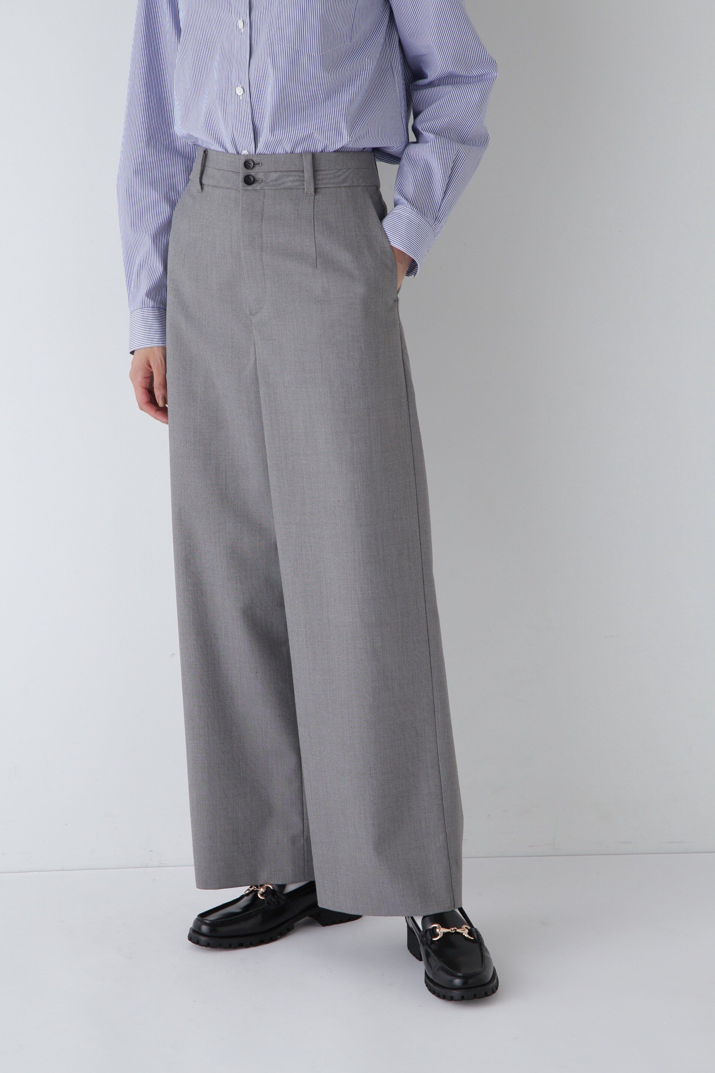  「◆強撚シャークストレッチパンツ」|その他|チャコール1