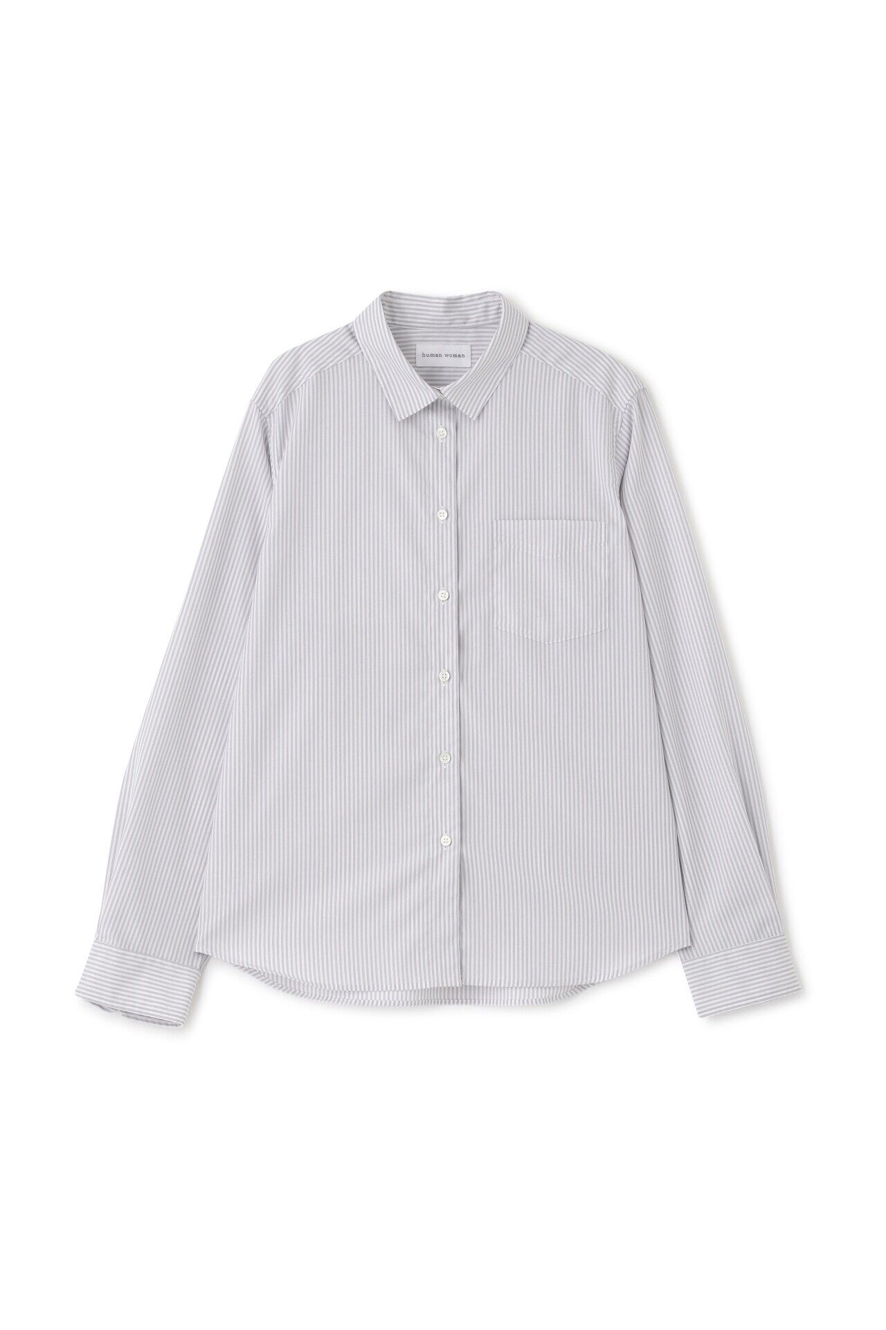  「◆ベーシックカラーストライプシャツ」|シャツ・ブラウス|