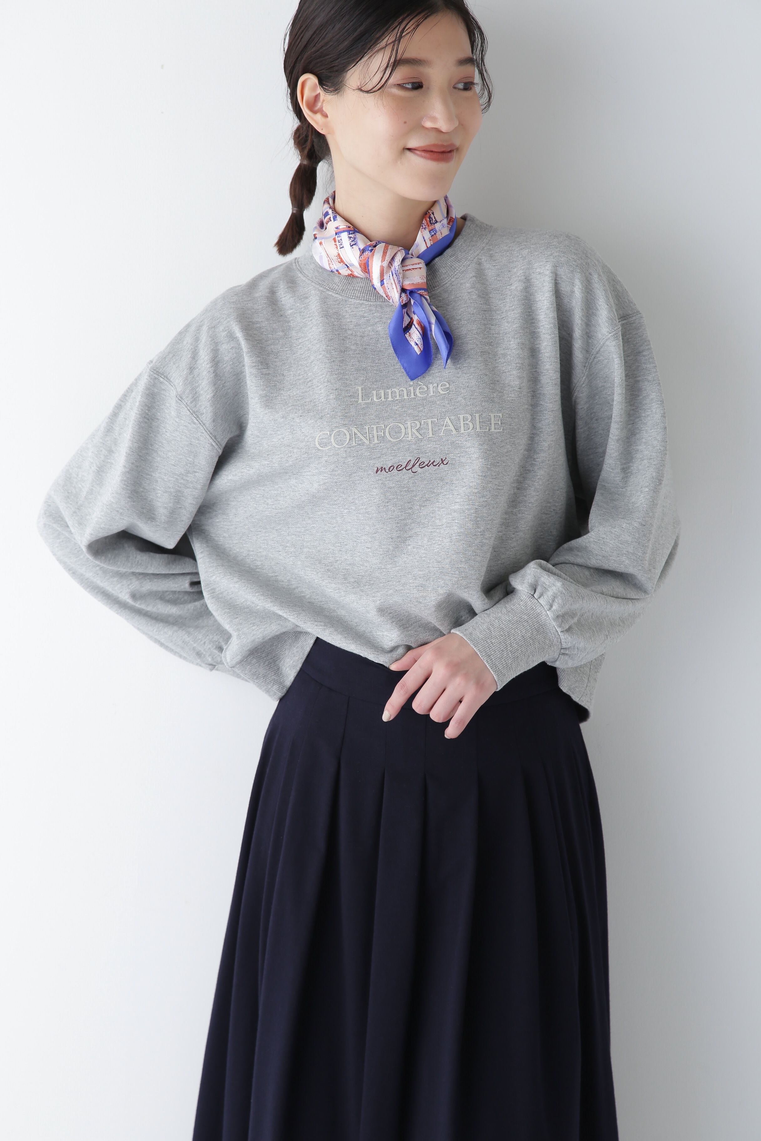  「◆ロゴトレーナー」|Tシャツ・カットソー|グレー