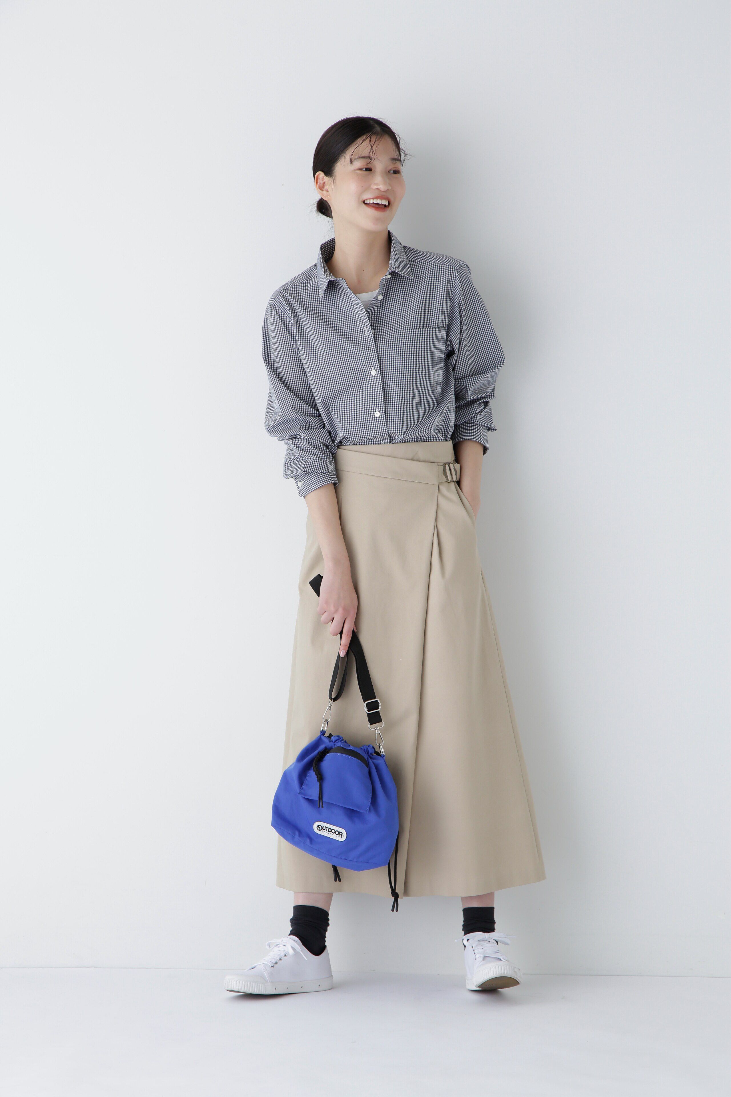  「ベーシックカラーギンガムシャツ」|シャツ・ブラウス|