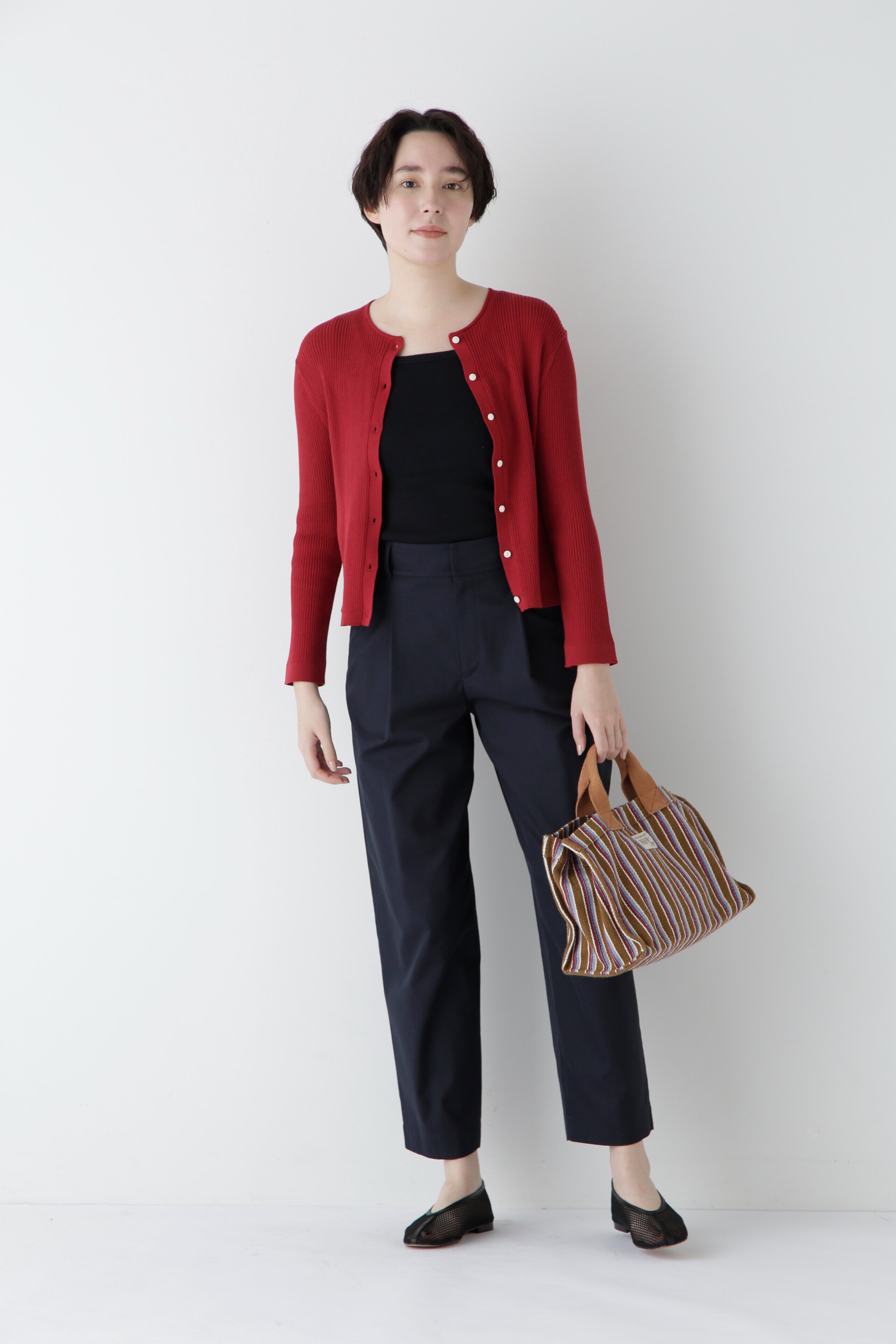  「◆【ウォッシャブル・UVカット】コットン混クルーカーディガン」|ニット・セーター|