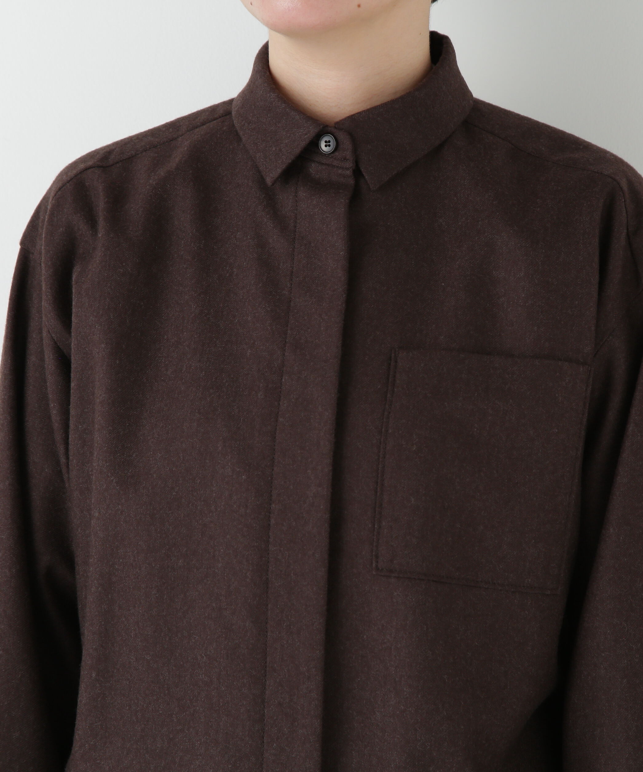  「◆ライトフラノウォッシャブルシャツ」|シャツ・ブラウス|