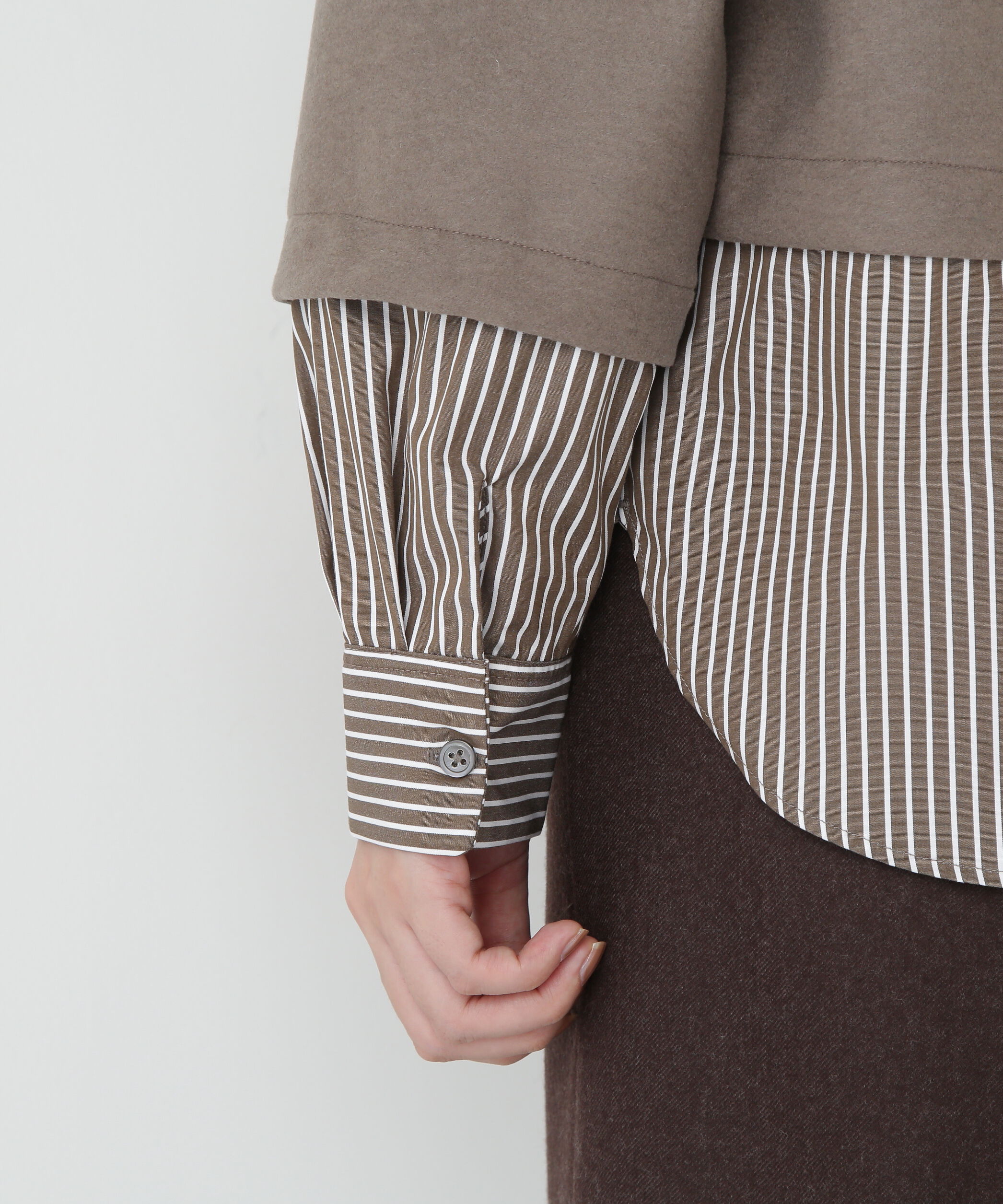  「◆シャツドッキングミルドジャージープルオーバー」|Tシャツ・カットソー|