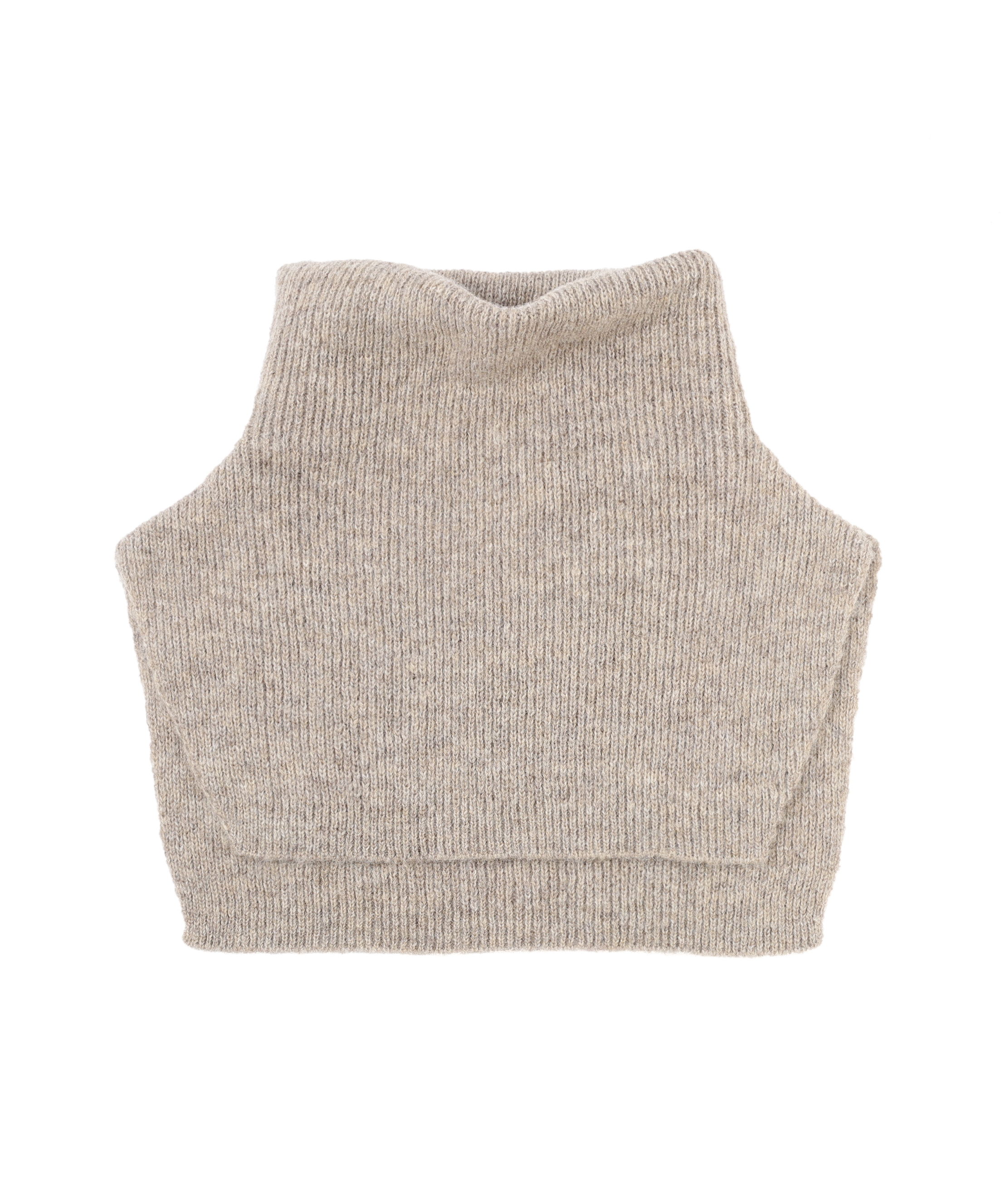  「◆スリットハイネックショートベスト」|ニット・セーター|