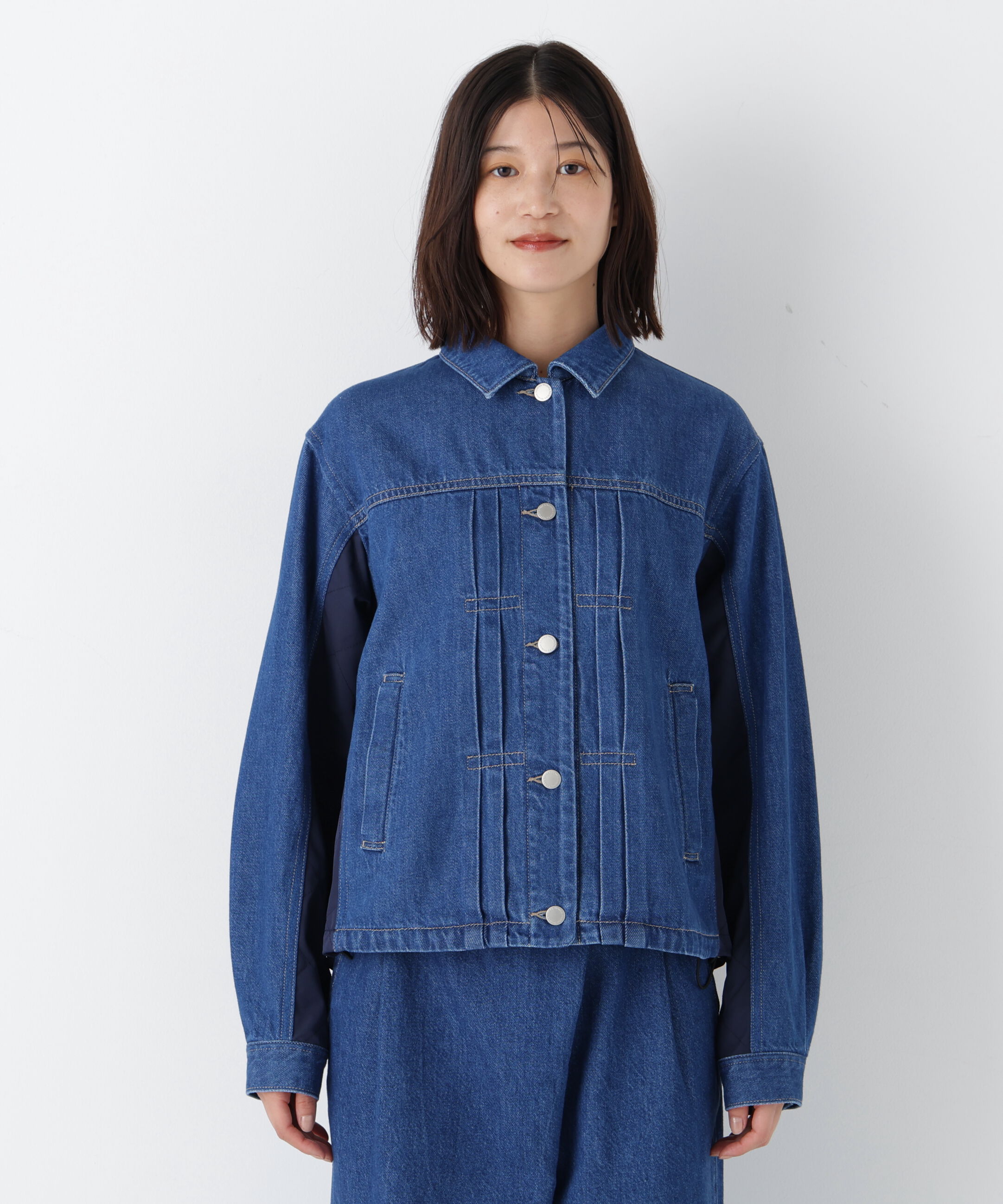  「◆ソフトデニムドッキングブルゾン」|ブルゾン・スタジャン|