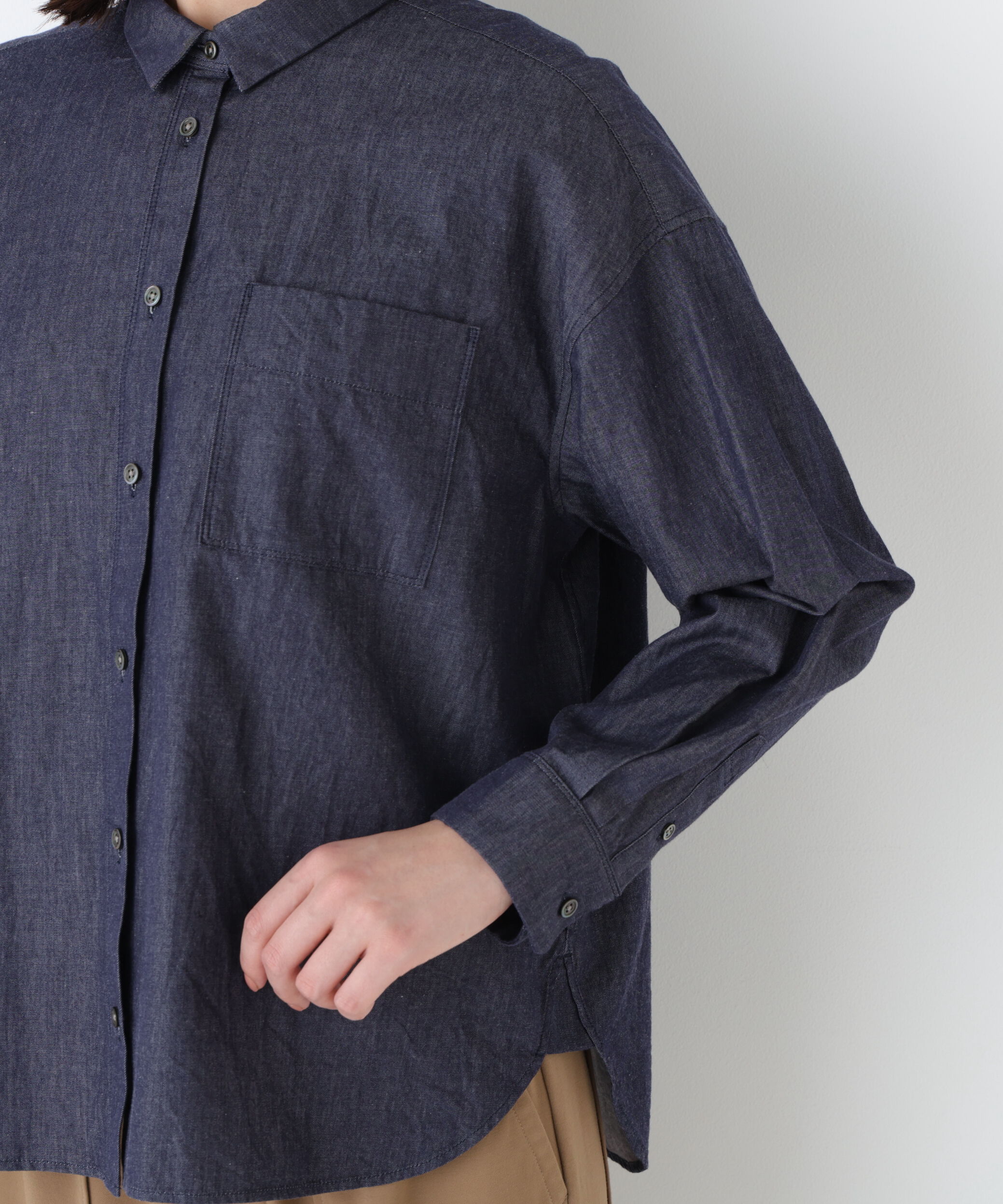  「◆ライトオンデニムシャツ」|シャツ・ブラウス|