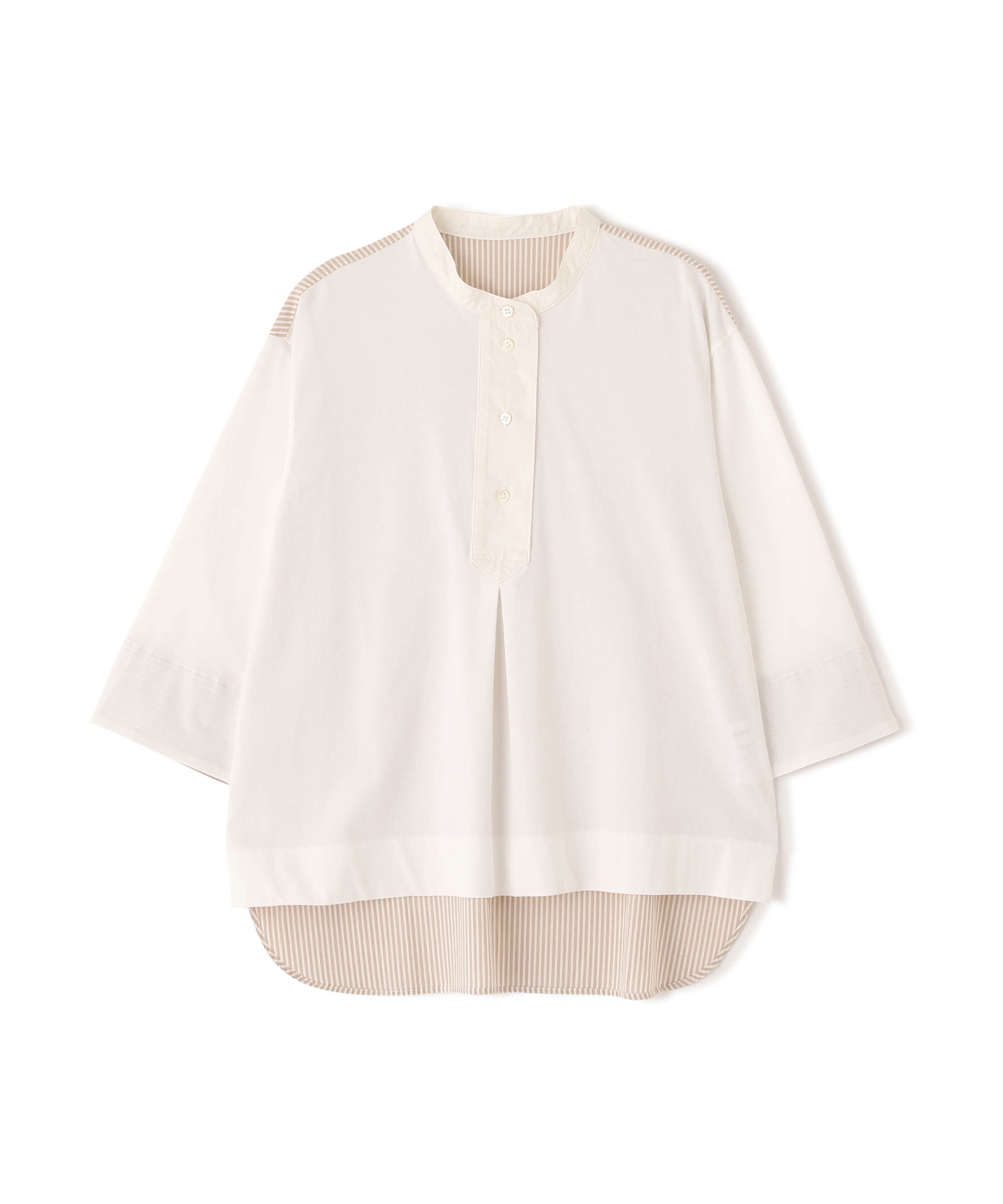  「◆異素材使い配色プルオーバー」|Tシャツ・カットソー|