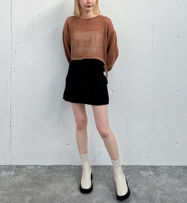 archives「ラメスパンコールメッシュニット」|ニット・セーター|