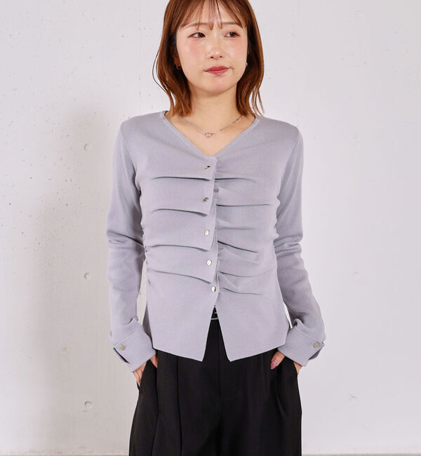 archives「スプリングタックボタンニットプルオーバー」|ニット・セーター|