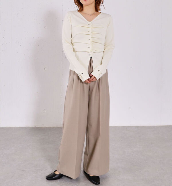 archives「スプリングタックボタンニットプルオーバー」|ニット・セーター|