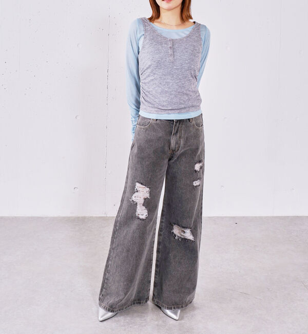 archives「タンクレイヤードカットアンサンブル」|カーディガン|