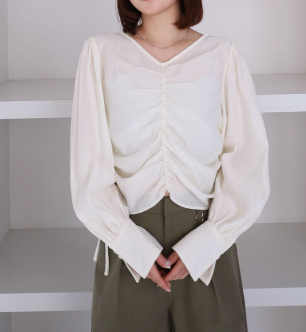 archives「２ｗａｙギャザードロストブラウス」|シャツ・ブラウス|