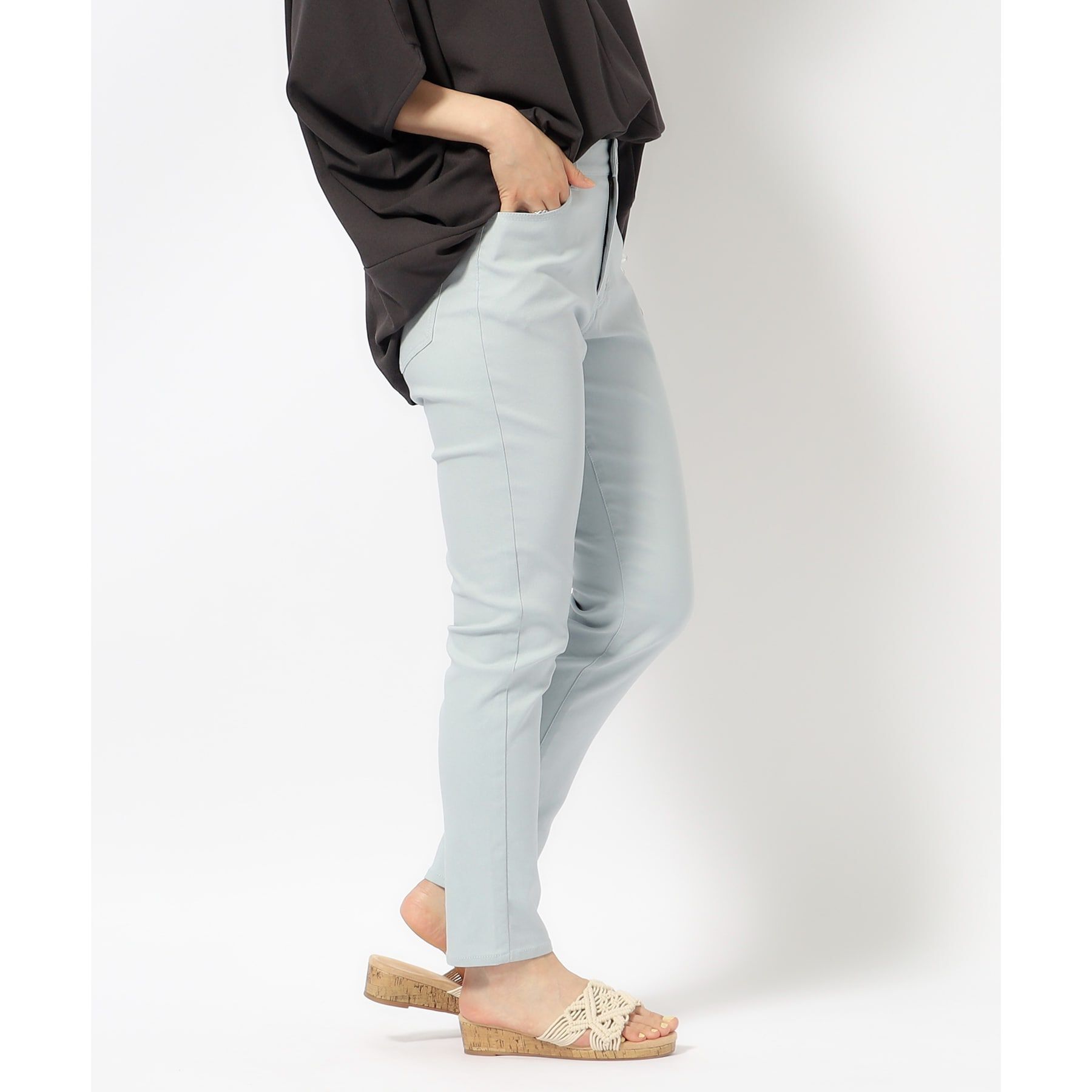 SHOO･LA･RUE「【SS-3L/無理せずスリム】 ぐんぐん伸びる ハイパースキニーパンツ」|その他|