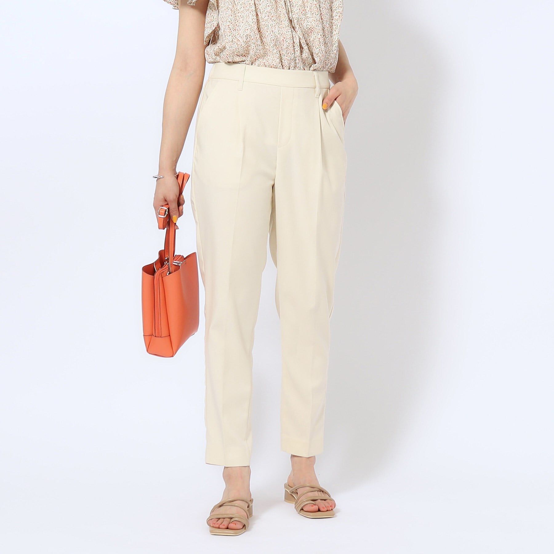 SHOO･LA･RUE「【洗える/SS-3L】すっきりキレイにかっこよく 大人のテーパードパンツ」|その他|