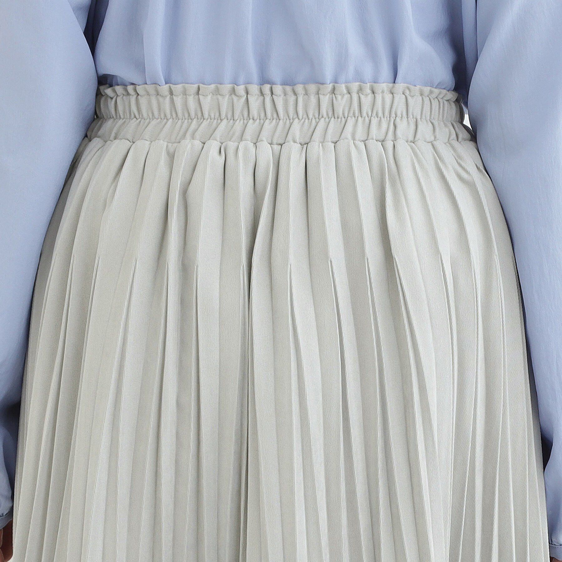 SHOO･LA･RUE「【洗濯機可/S-LL】きれいめにもカジュアルにも スエードライク プリーツスカート」|スカート|