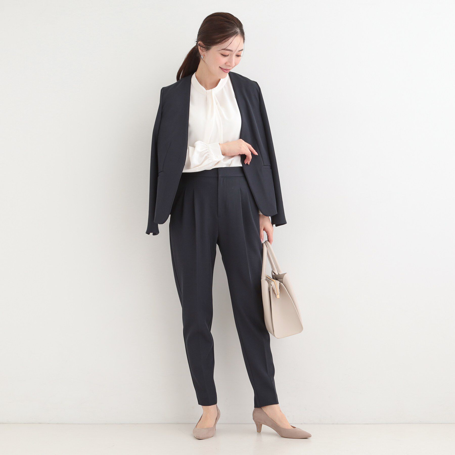 SHOO･LA･RUE「【多機能】2タックテーパードパンツ」|その他|