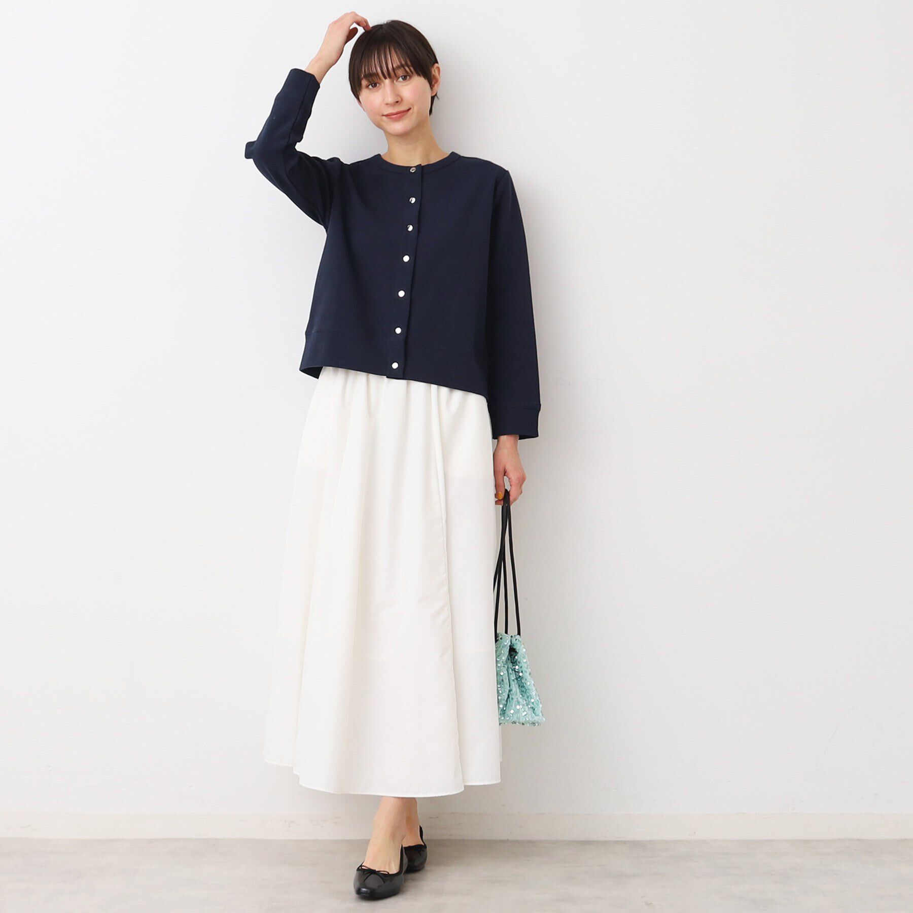 Dessin「【洗える】メタルボタンクルーネックカーディガン（S～L）」|カーディガン|