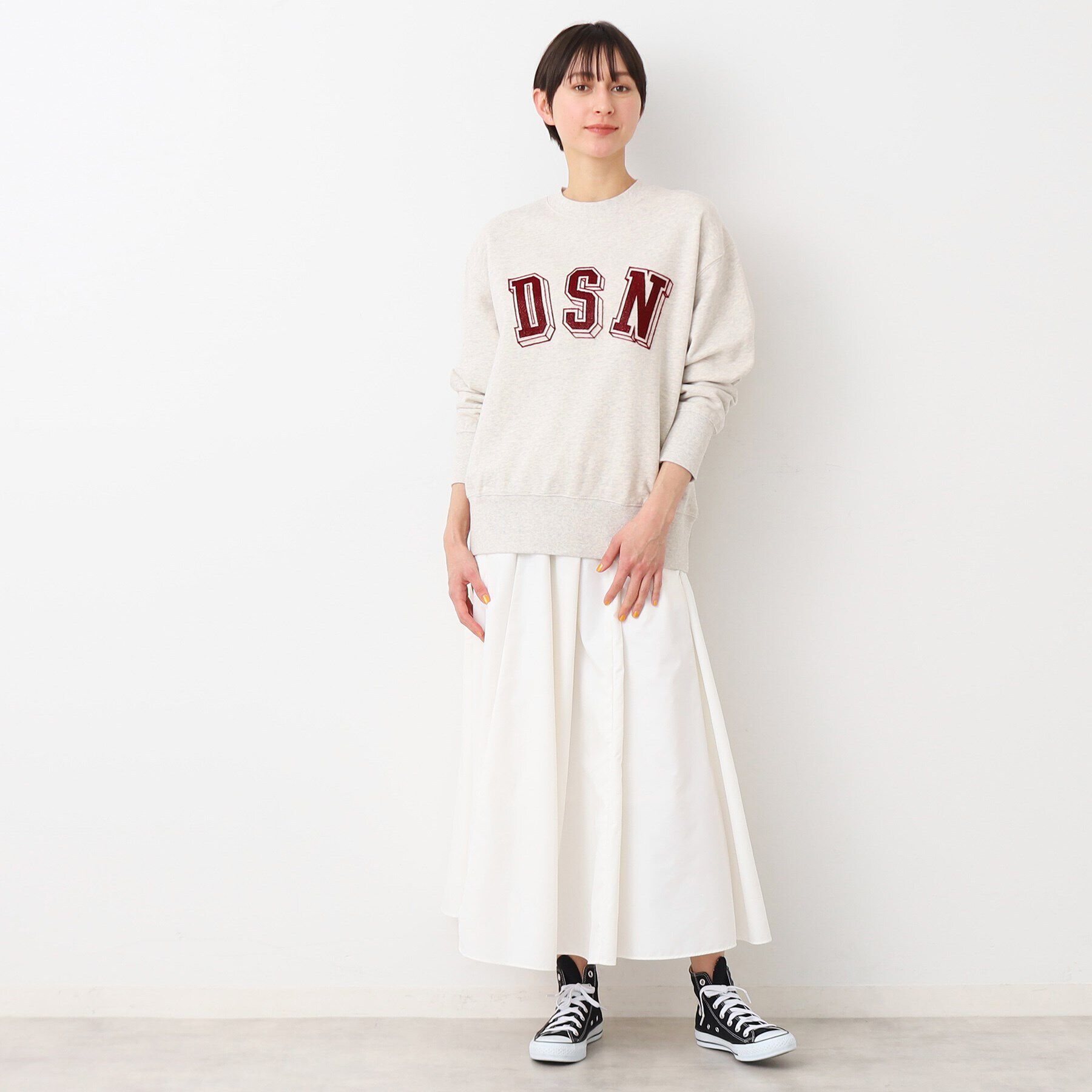 Dessin「【ユニセックス・洗える・セットアップ可能】タフティングロゴスウェット」|パーカー|