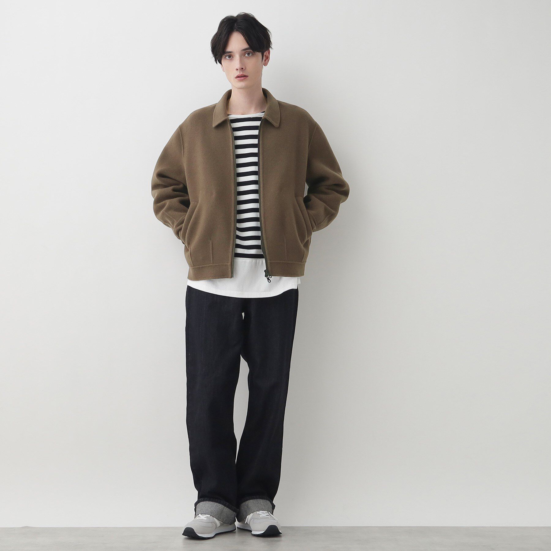 Dessin「【洗える】メルトンジャケット」|ステンカラーコート|