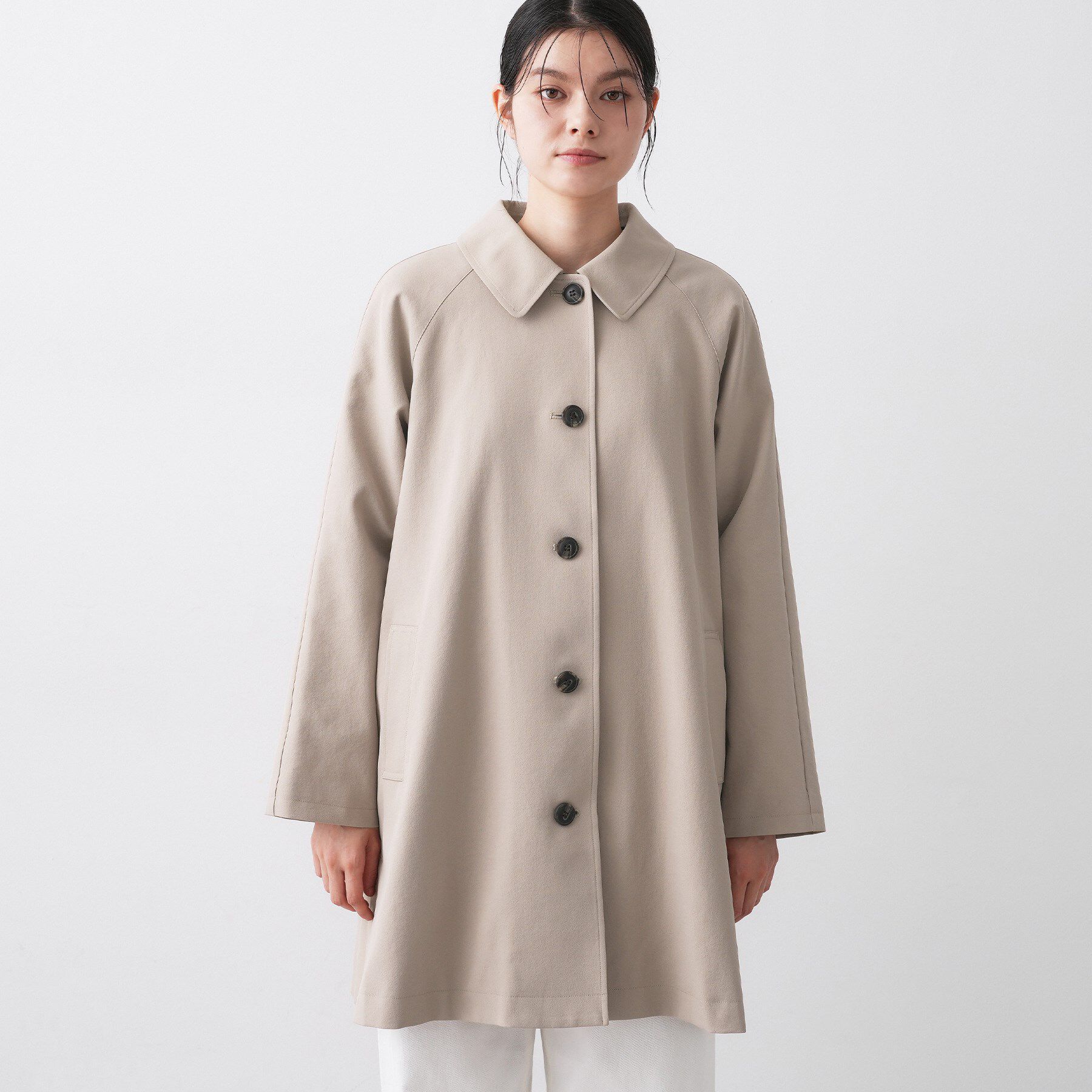 Dessin「【花粉ガード/撥水加工/洗える】ステンカラースプリングコート」|ステンカラーコート|