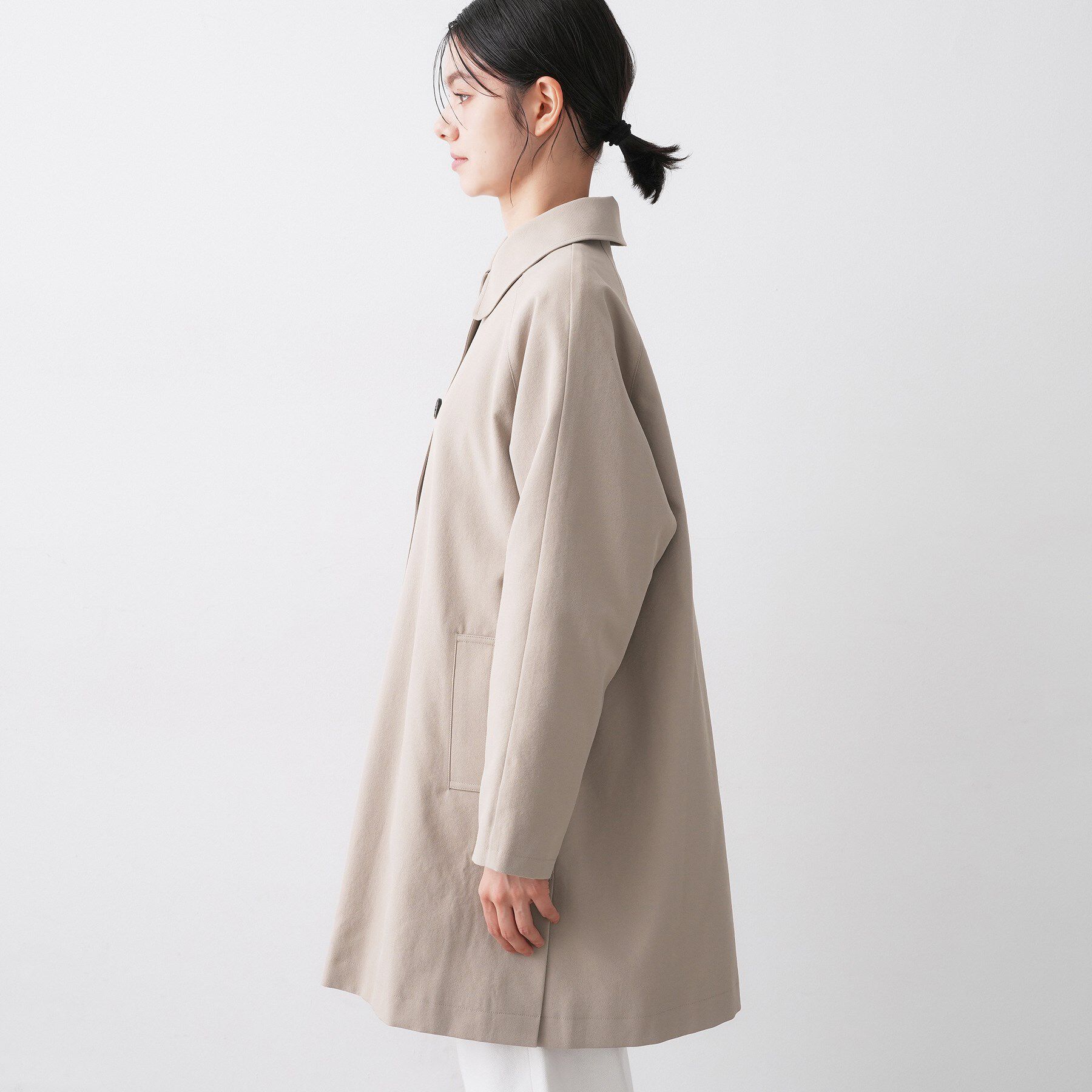 Dessin「【花粉ガード/撥水加工/洗える】ステンカラースプリングコート」|ステンカラーコート|