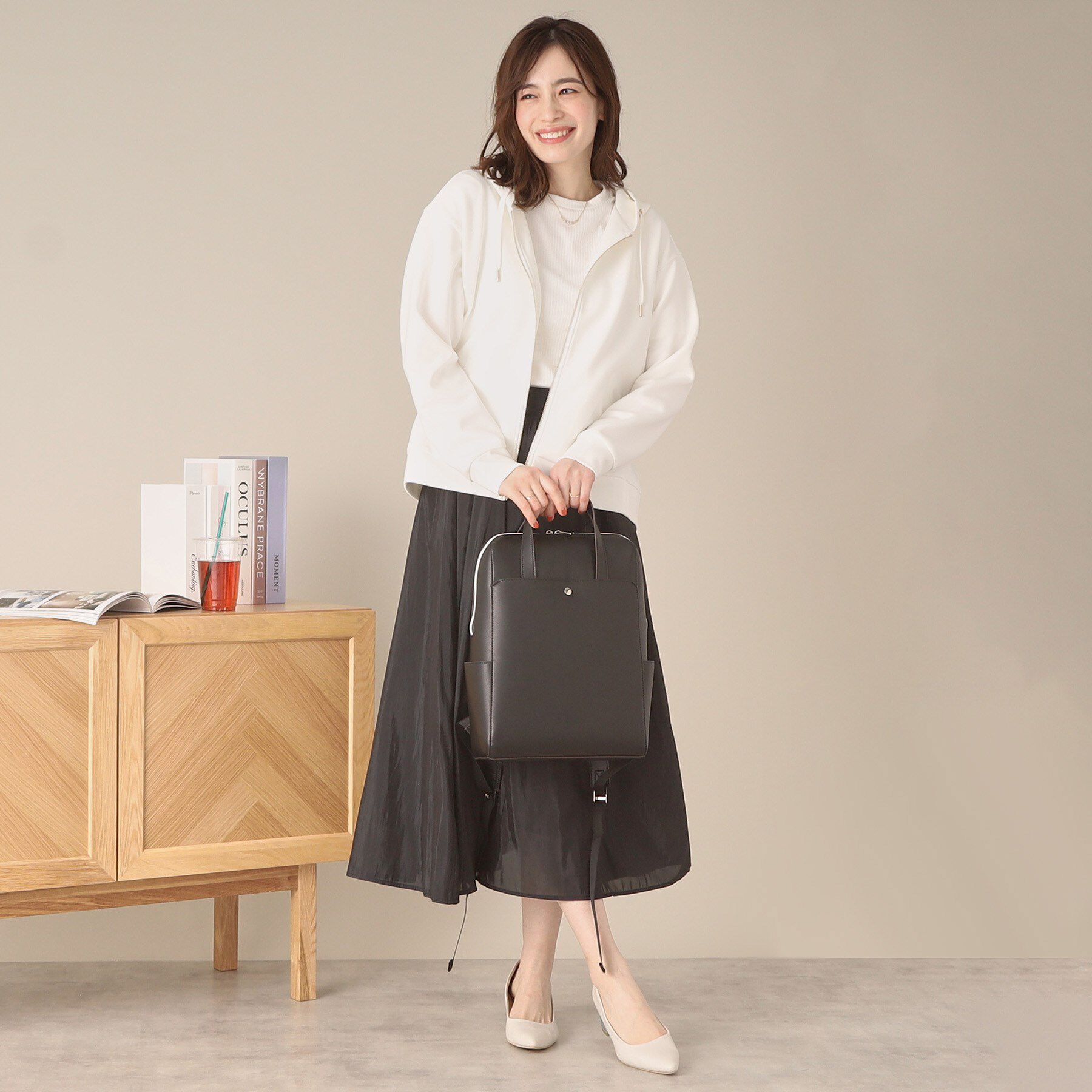 ITS&rsquo;DEMO「【手洗い可】ダブルジップダンボールパーカ」|パーカー|