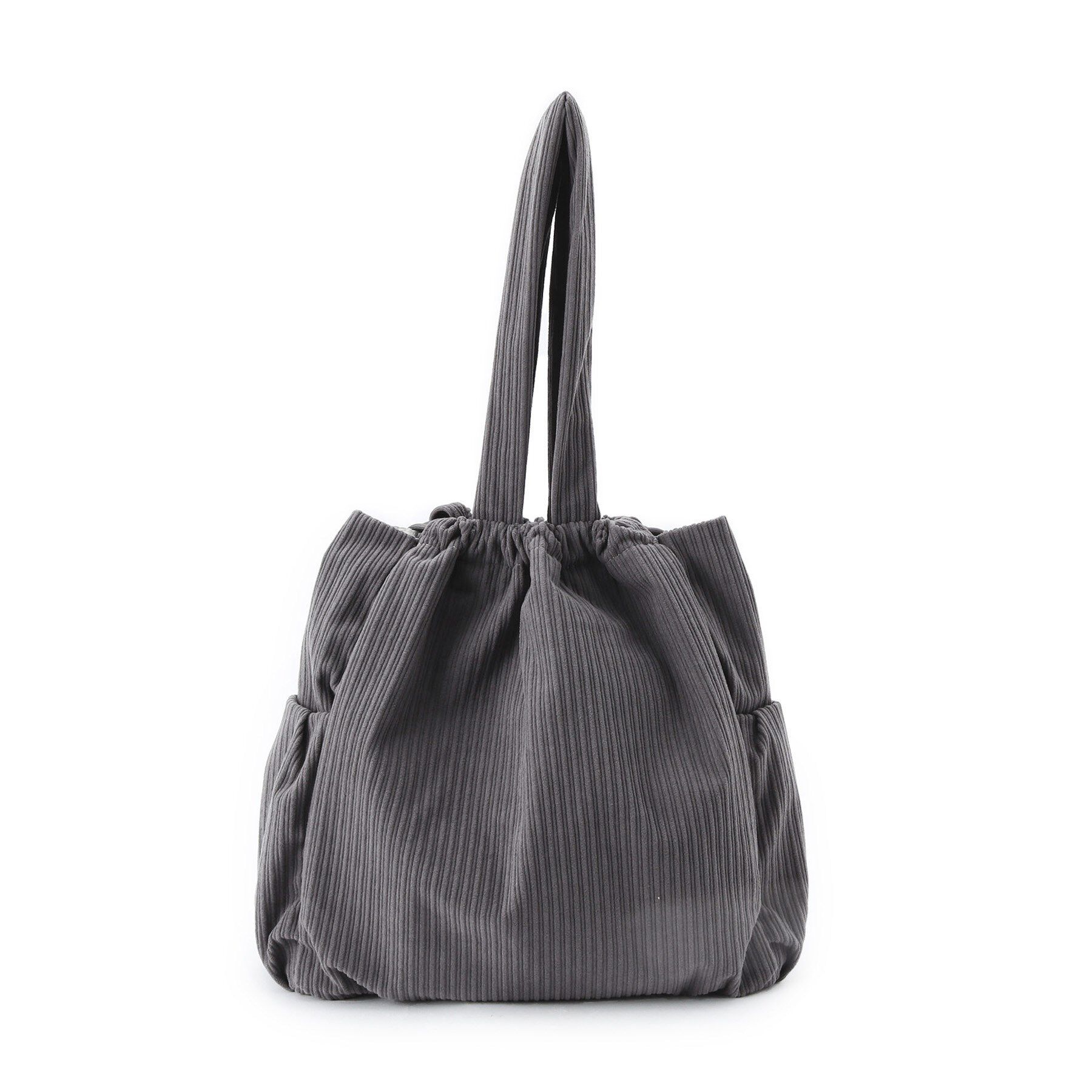 ITS&rsquo;DEMO「【A4対応】コーデュロイ巾着トート」|トートバッグ|
