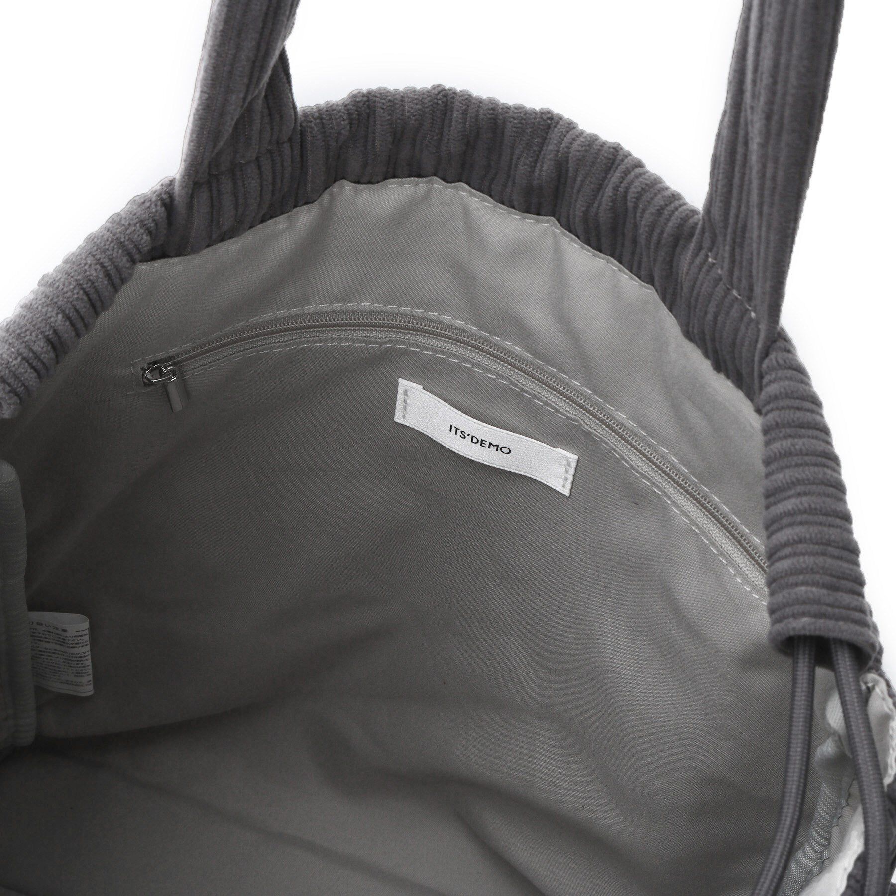 ITS&rsquo;DEMO「【A4対応】コーデュロイ巾着トート」|トートバッグ|