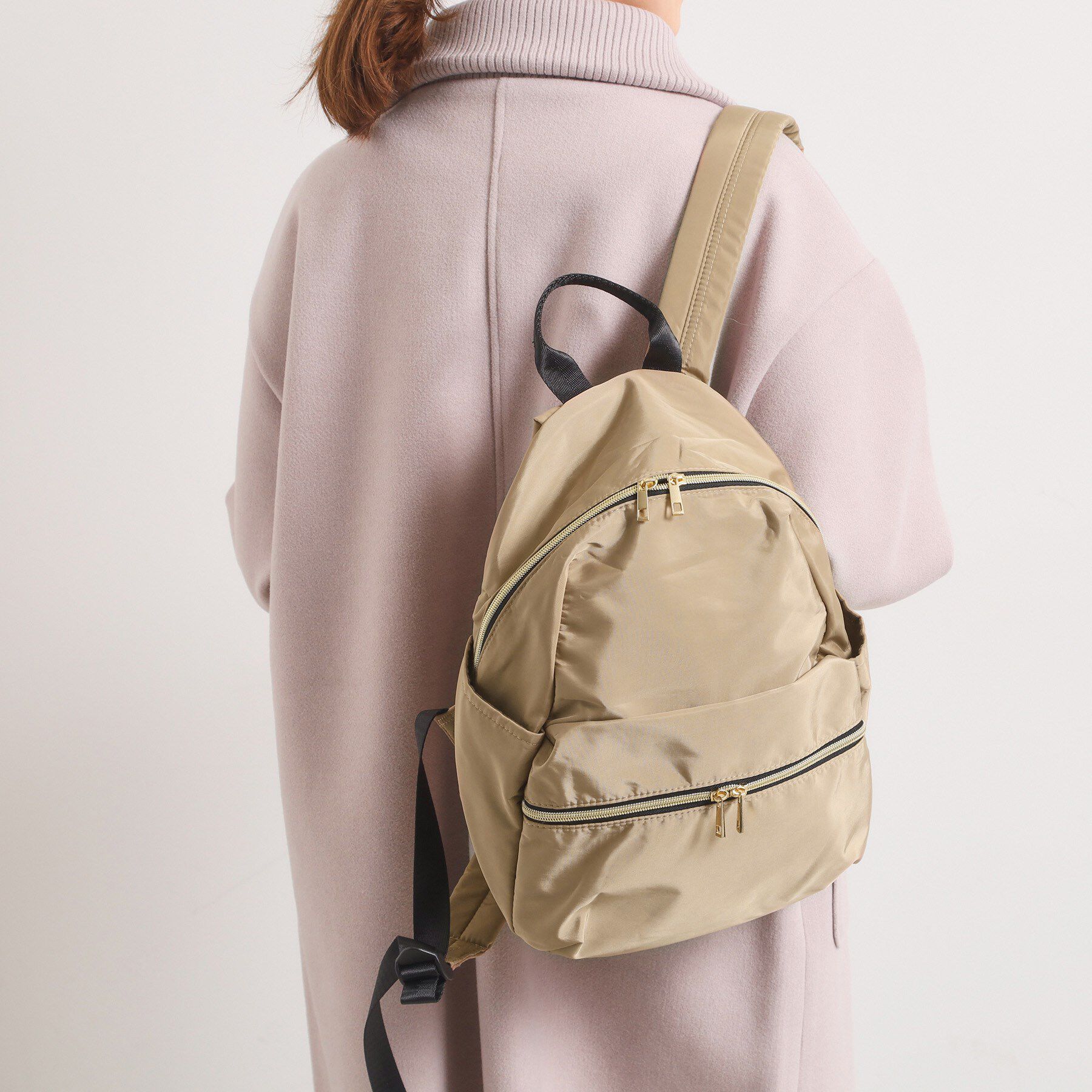 ITS&rsquo;DEMO「高密度ポリ10ポケットミディリュック」|リュック|ベージュ(052)