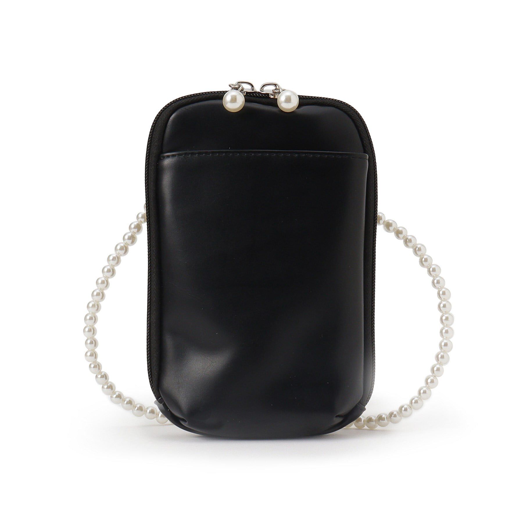 Ober Tashe「パール調チェーン マルチショルダーバッグ お財布ショルダー スマホショルダー ミニ ポシェット」|ショルダー・メッセンジャー|ブラック(019)