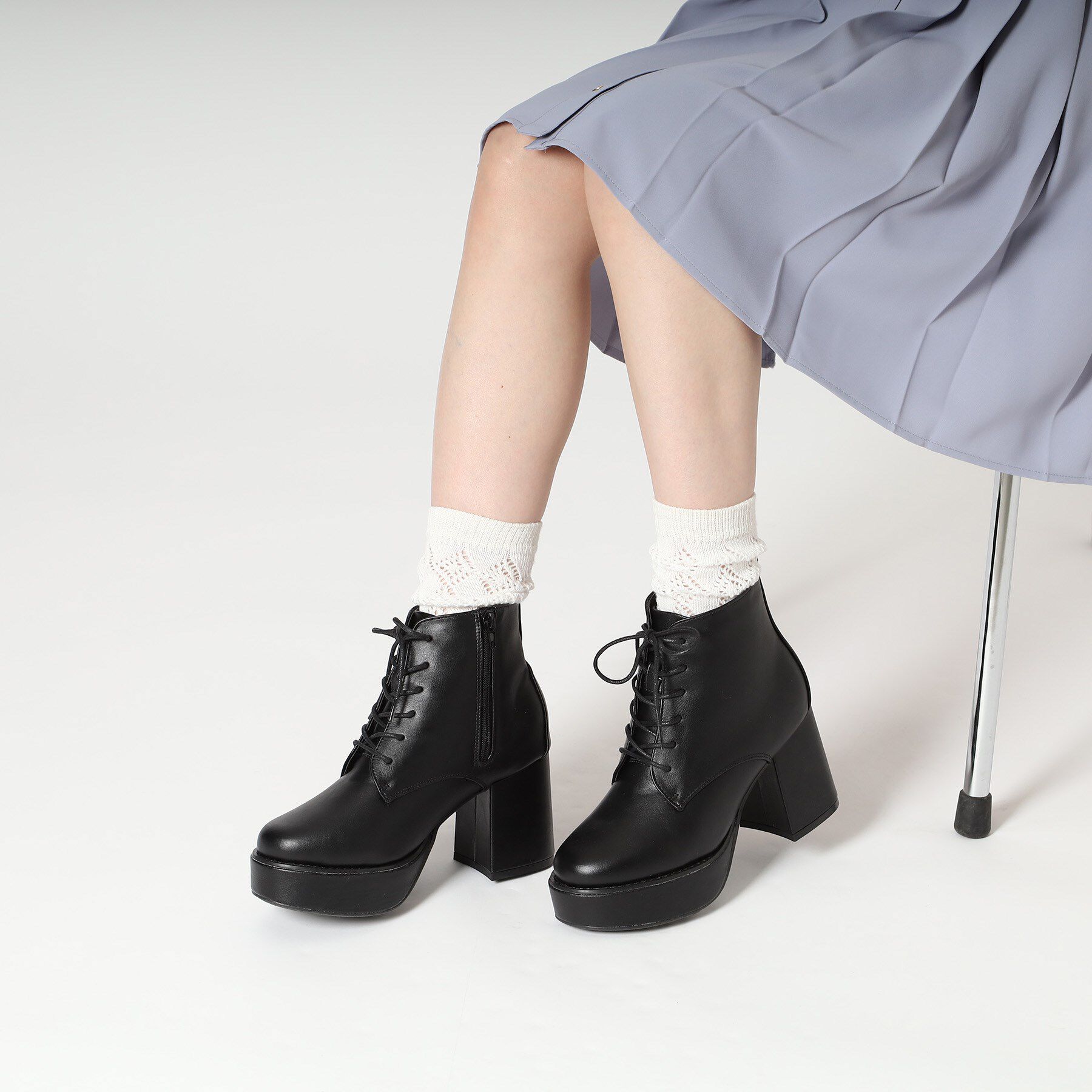 csT&P「厚底レースアップブーツ」|ショートブーツ|