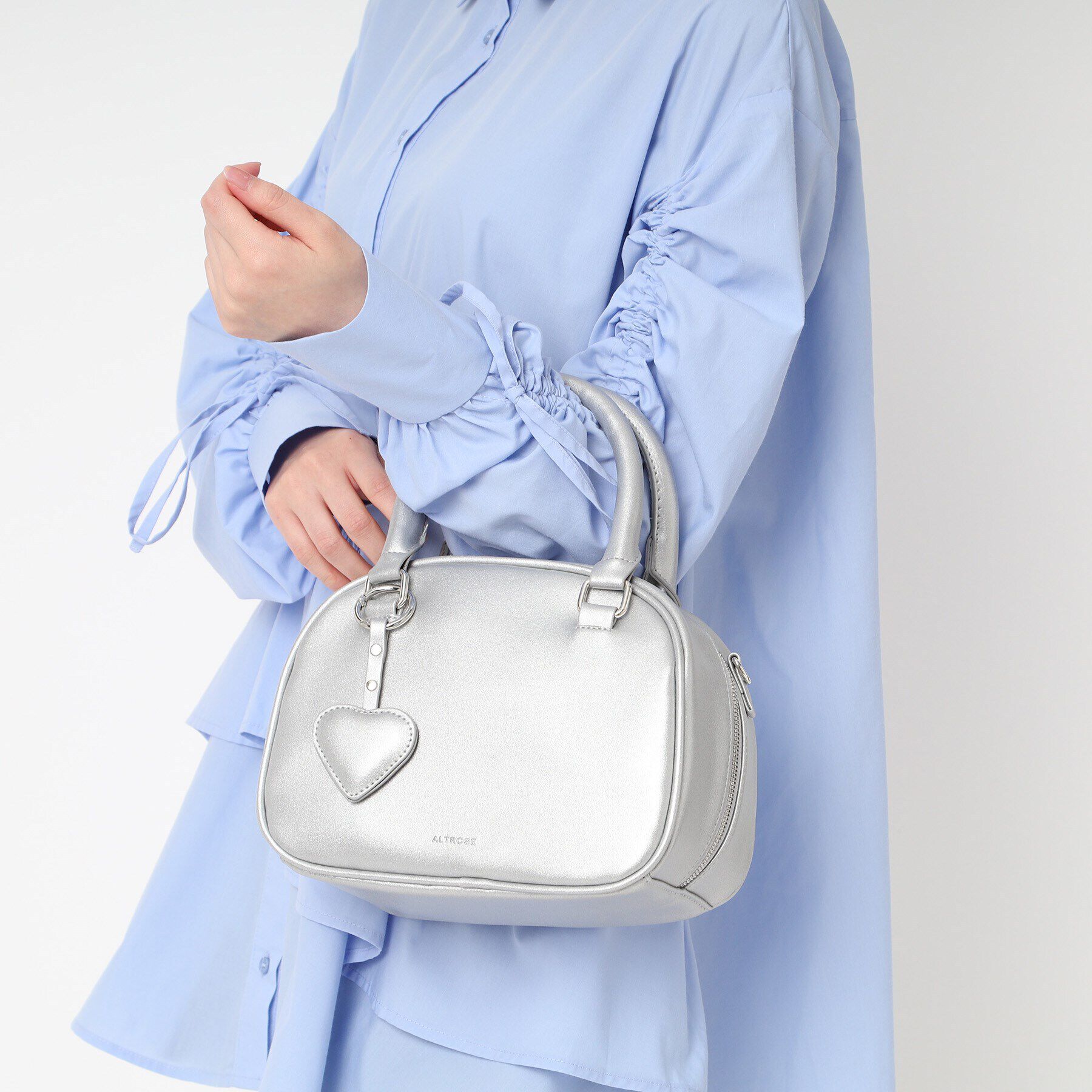 Ober Tashe「ハート付き2WAYボストンバッグ」|ボストンバッグ|