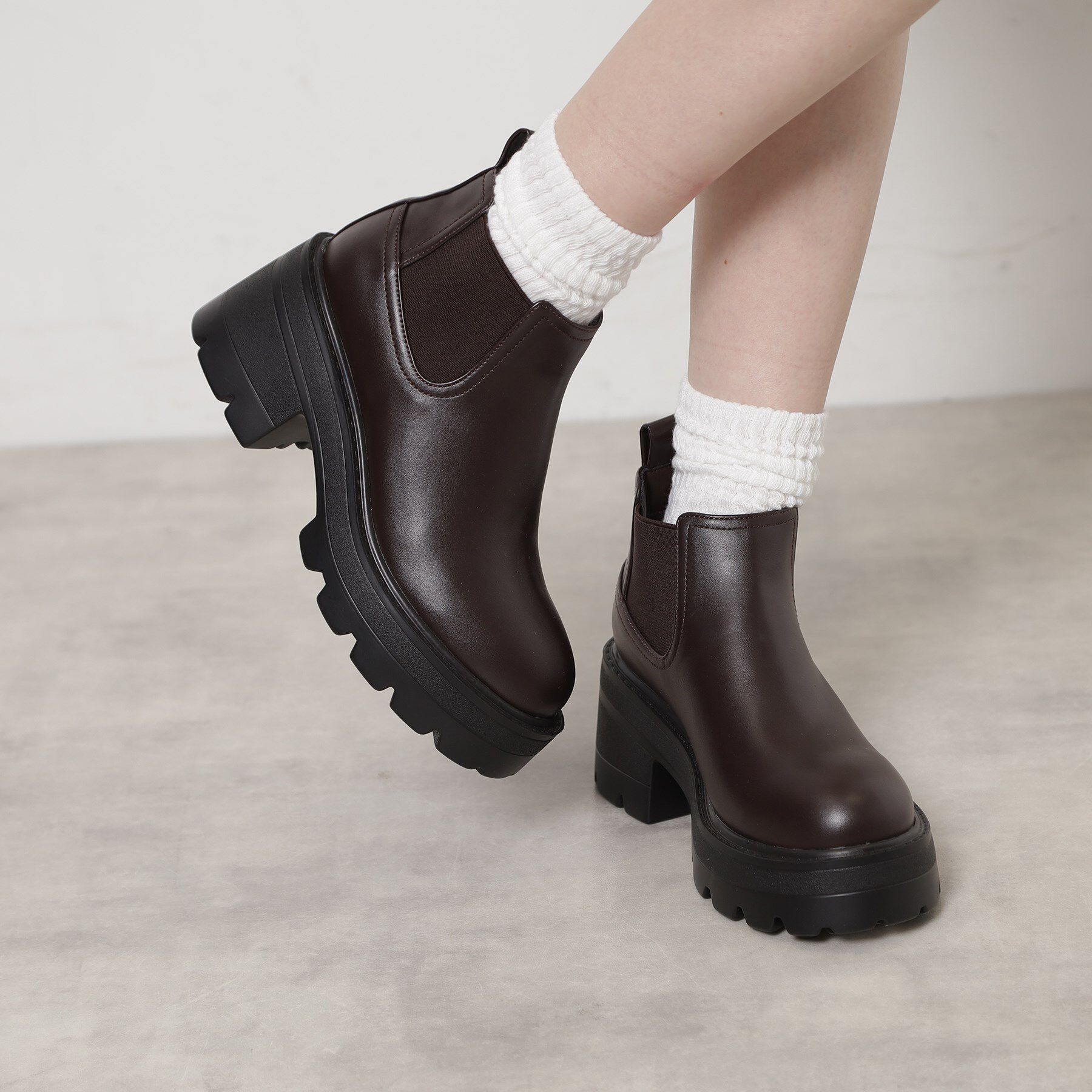 ESPERANZA「【レイン対応】サイドゴアショートブーツ」|ショートブーツ|