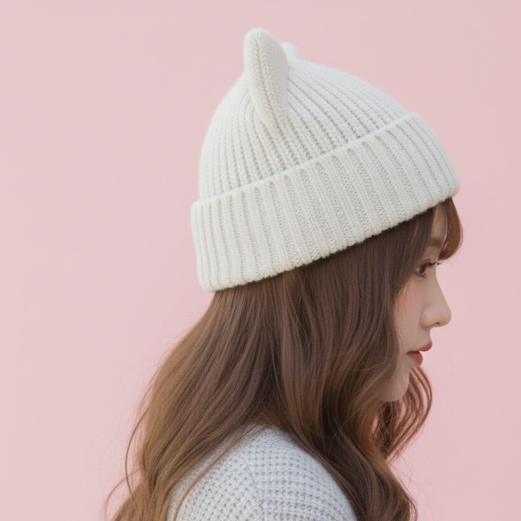 Grandedge「ネコミミIVニット帽」|ニット帽|