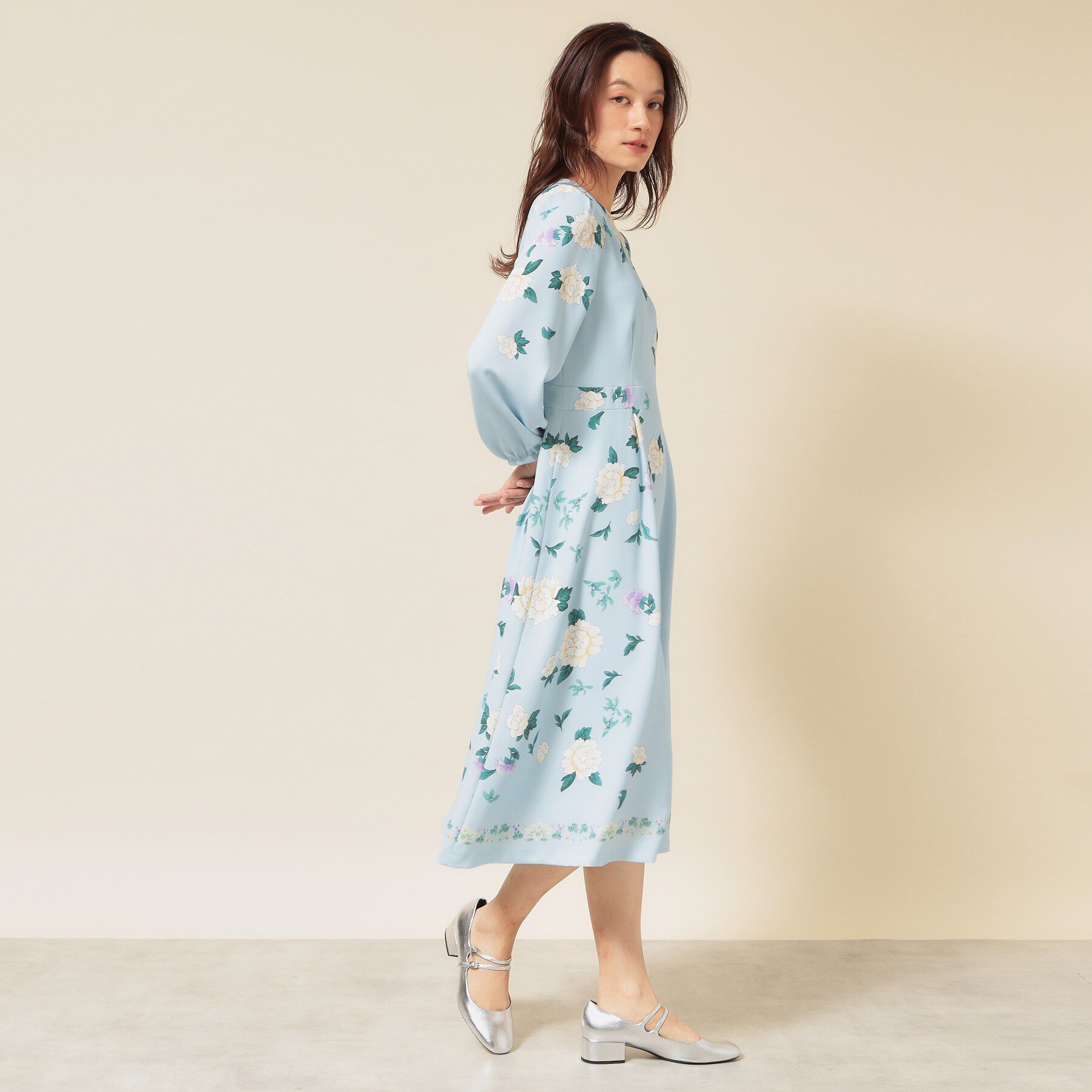 SunaUna「【co creation and yours／SS～L】オリエンタルプリントワンピース」|ワンピース|