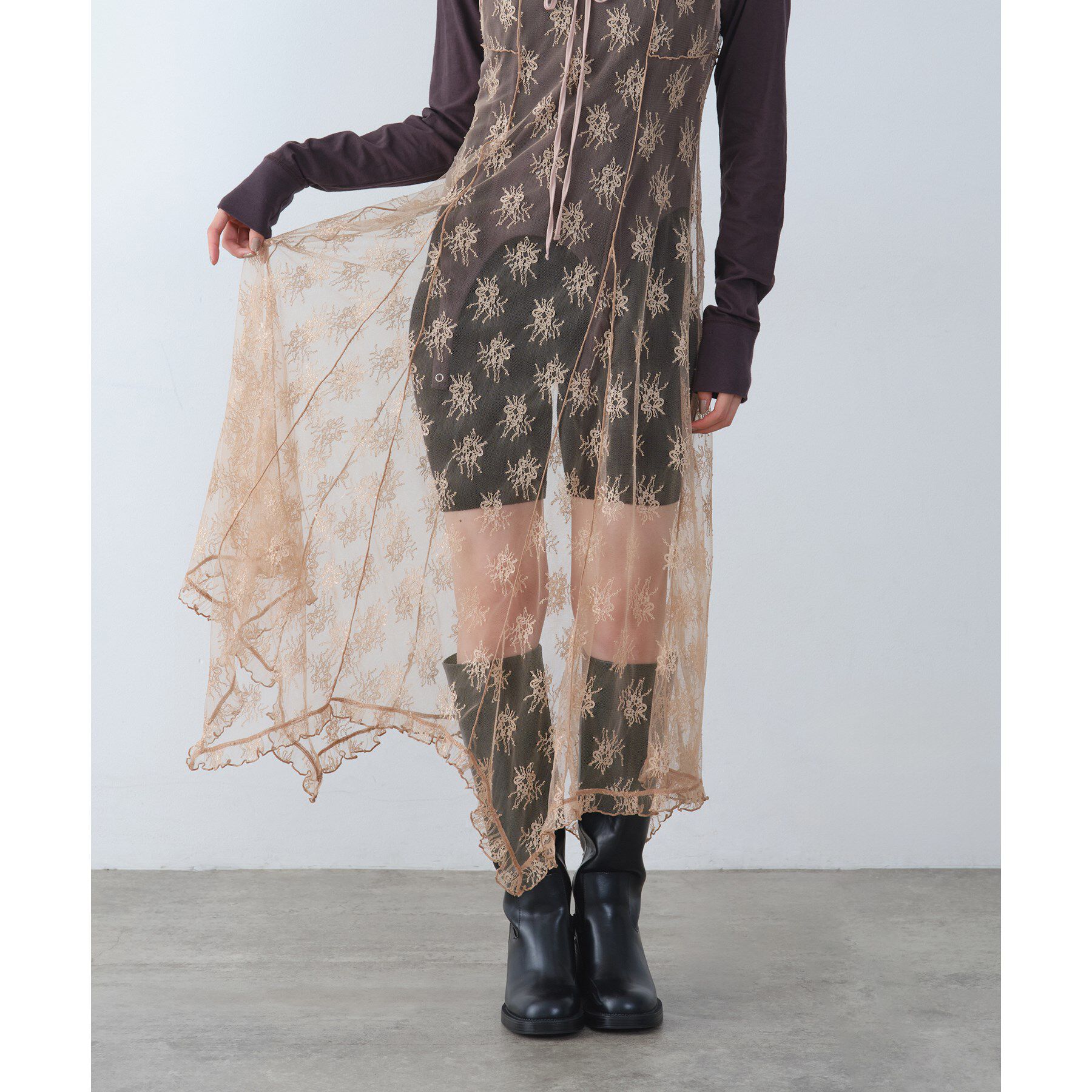 CODE A「heyep｜Silk Short Leggings」|レギンス・スパッツ|