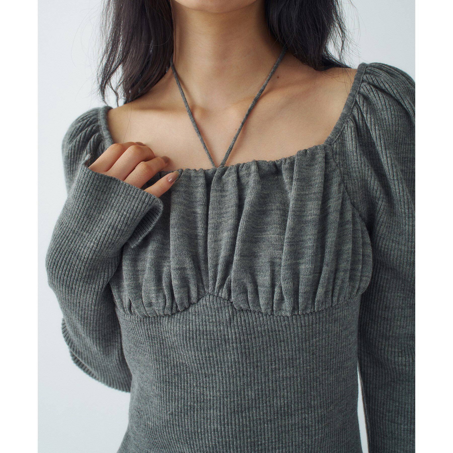 CODE A「femi gather rib knit」|ニット・セーター|