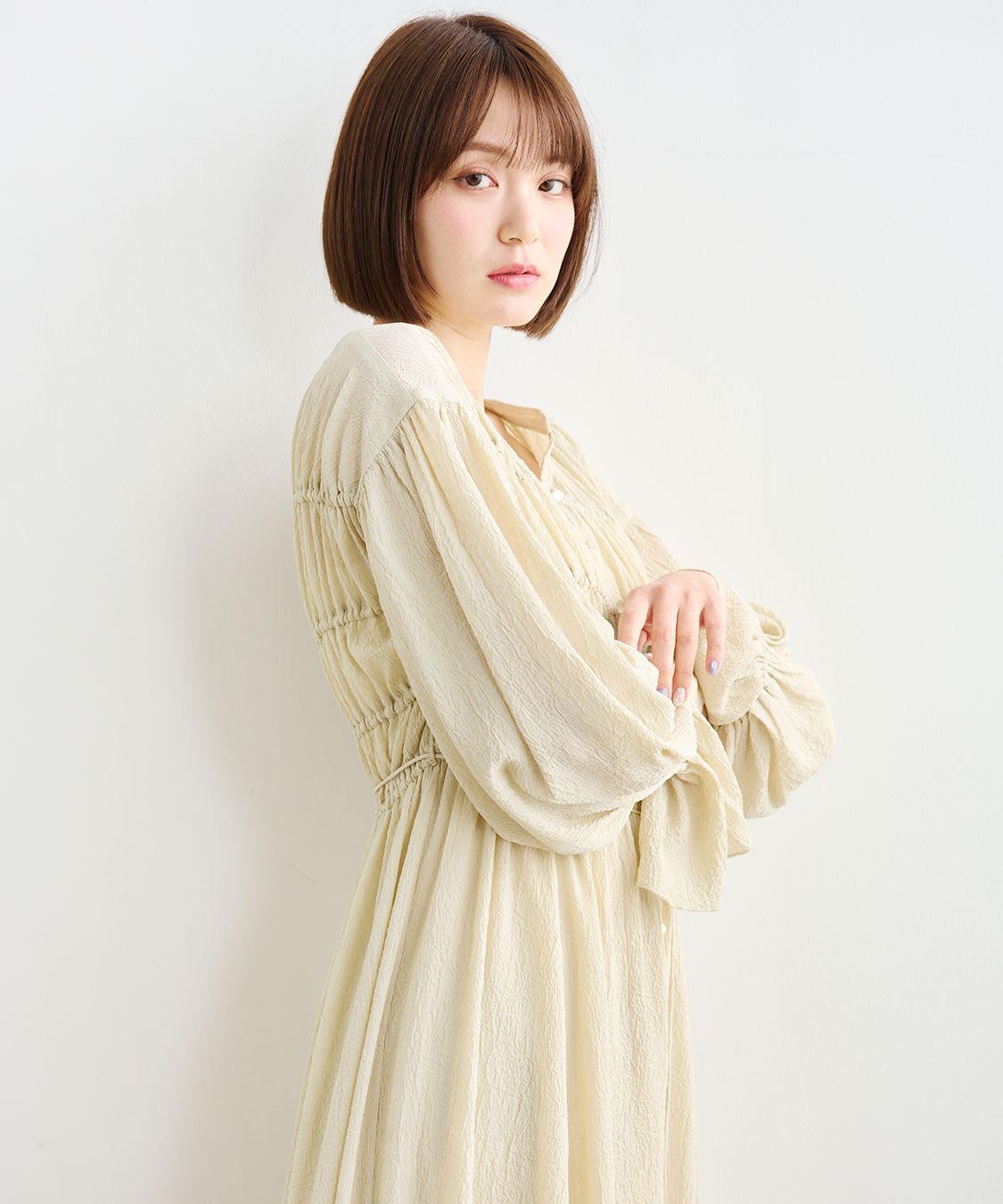 COCO DEAL「シャーリングワンピース」|ワンピース|