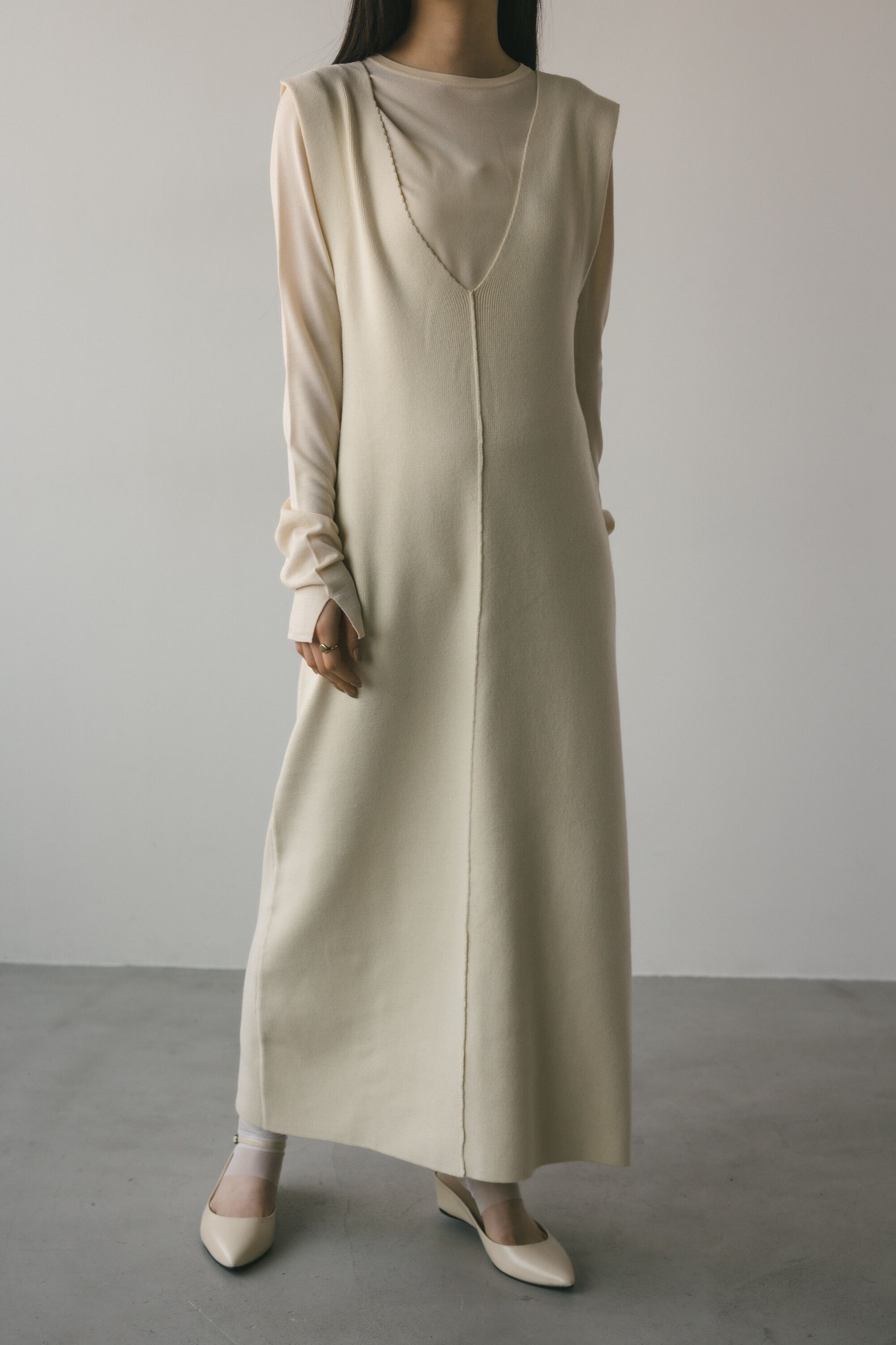 STYLEMIXER「バックディティールニットワンピース」|ワンピース|